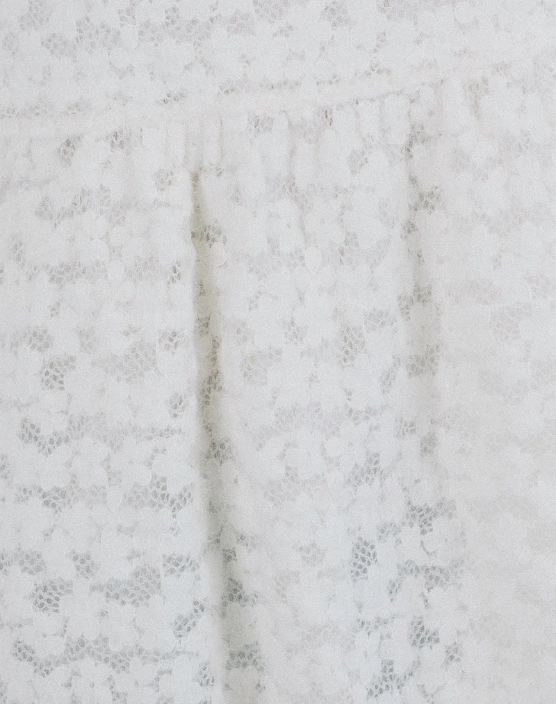 Marreta Cami Top in Dahlia Lace Ivory - Image 6