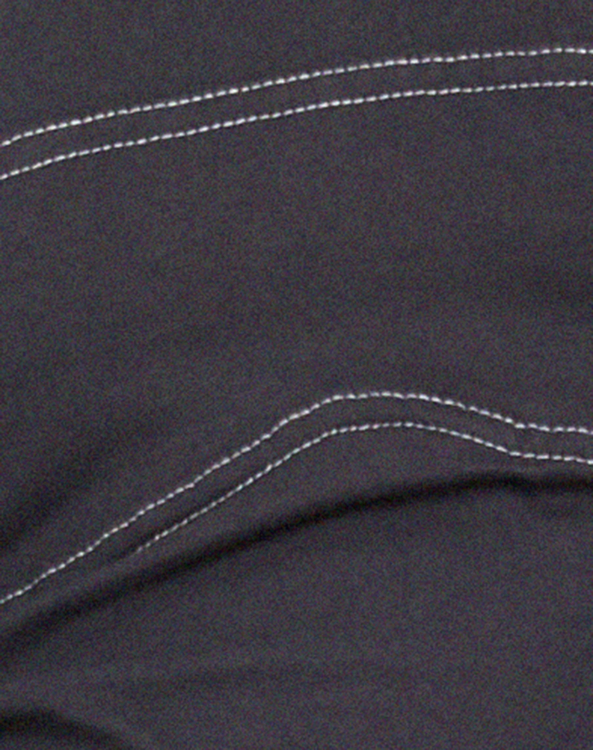 Matea Long Sleeve Top in Ocean Storm with White Stitching - Image 5