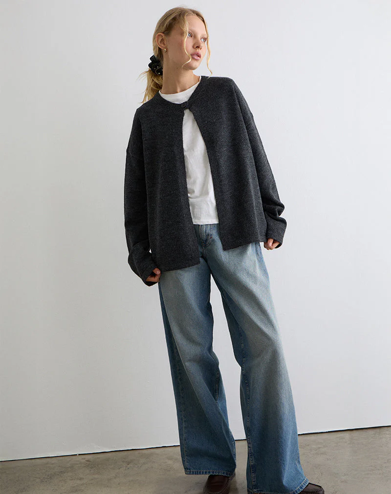 Maureen Cardigan in Dark Grey - Image 5