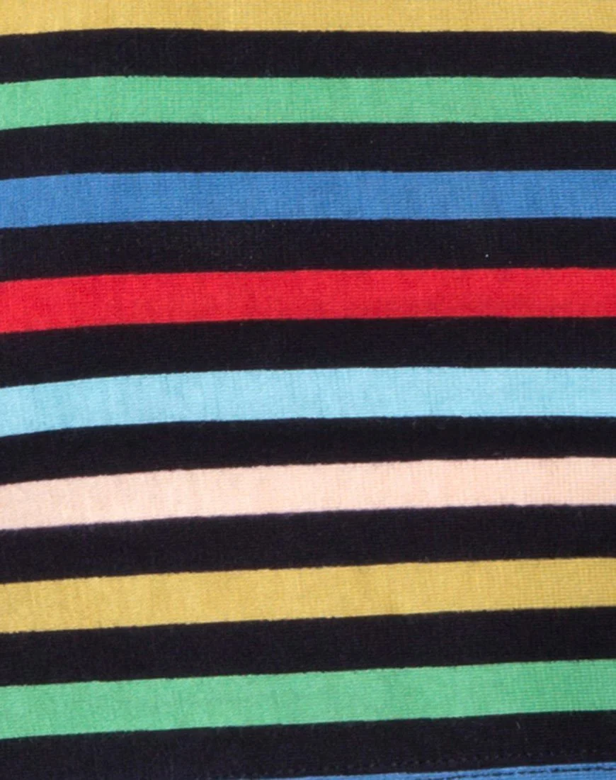 Melah Crop Top in PE Stripe - Image 5