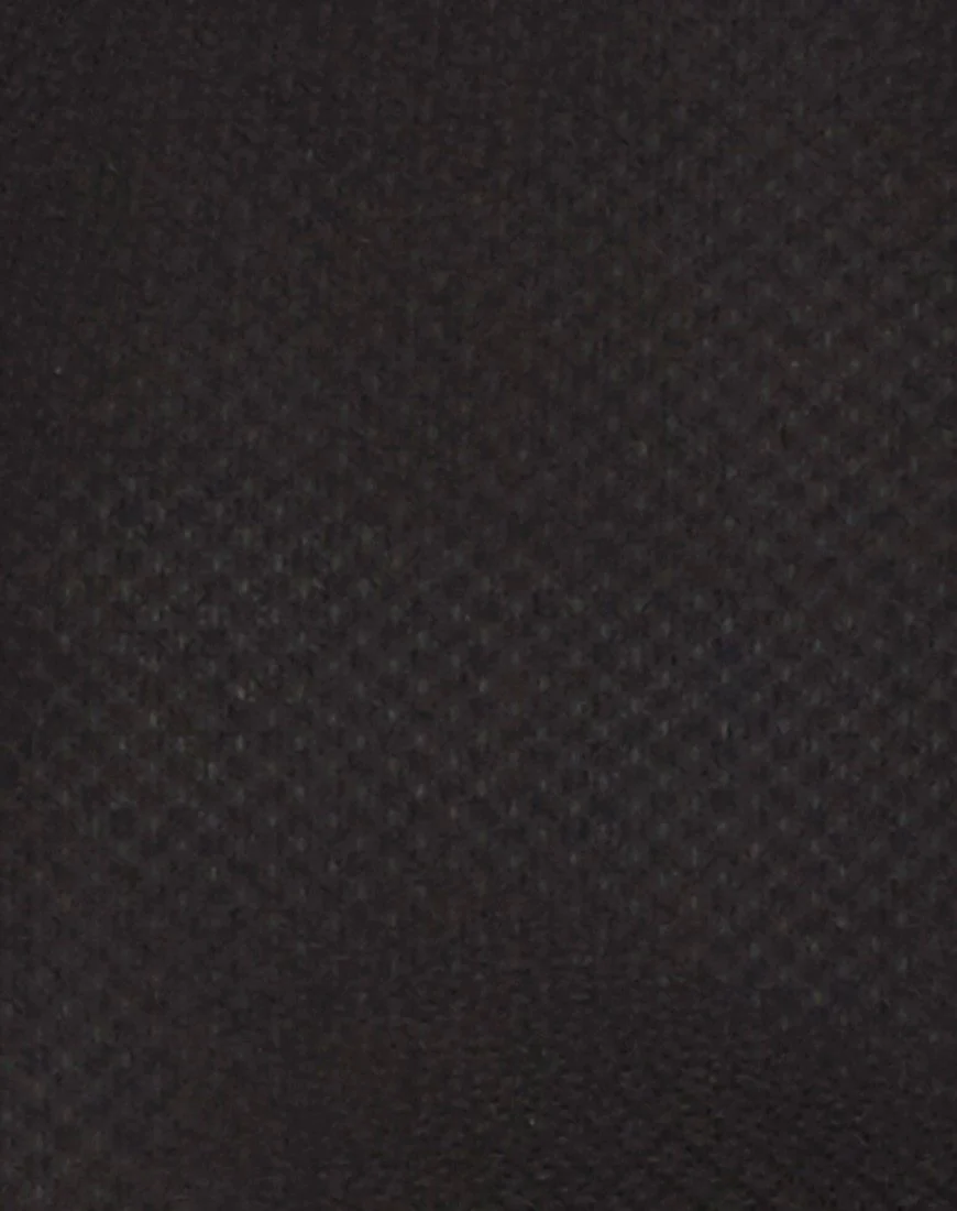 Mellina Bodycon Dress in Mesh Black - Image 5