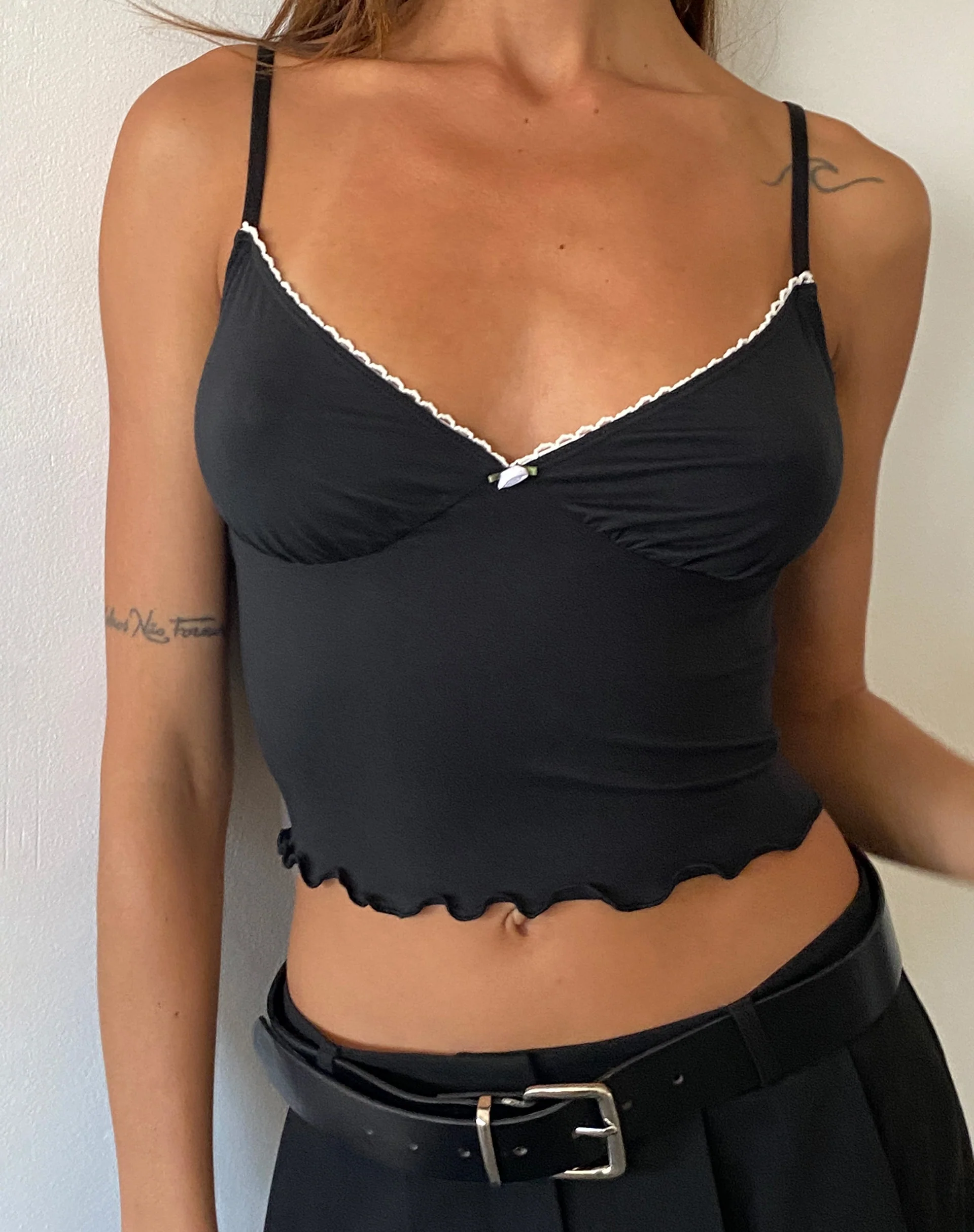 Mia Ballet Cami Top in Black - Image 4