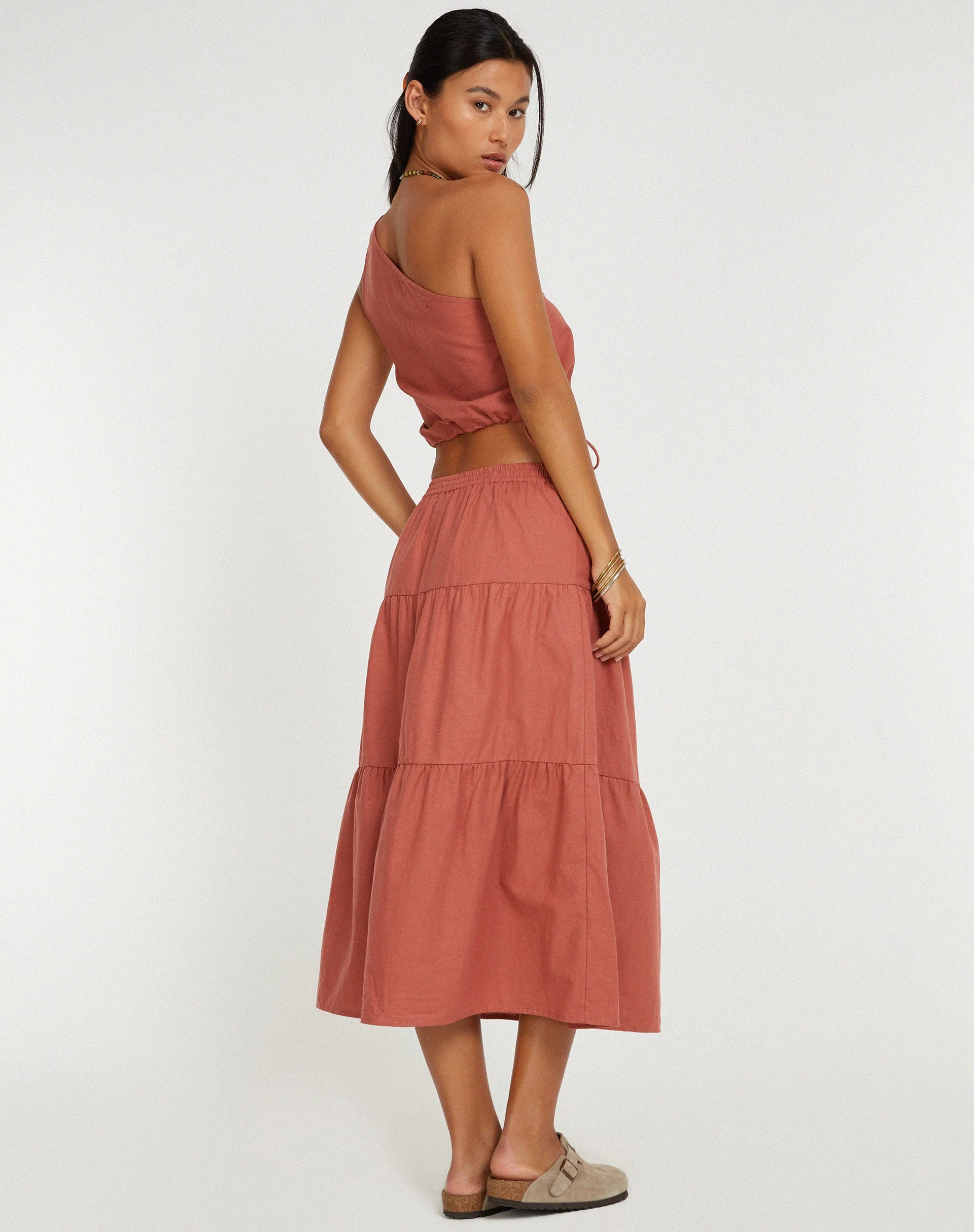 Midaxi Skirt in Cedar Wood - Image 2