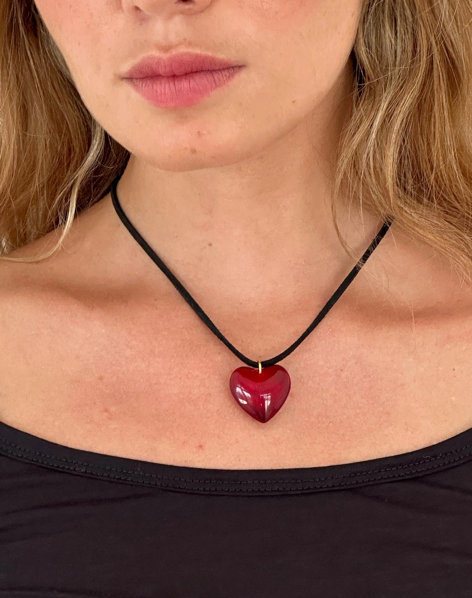 Mimi Glass Heart Necklace by Gemini Jewels - Image 4