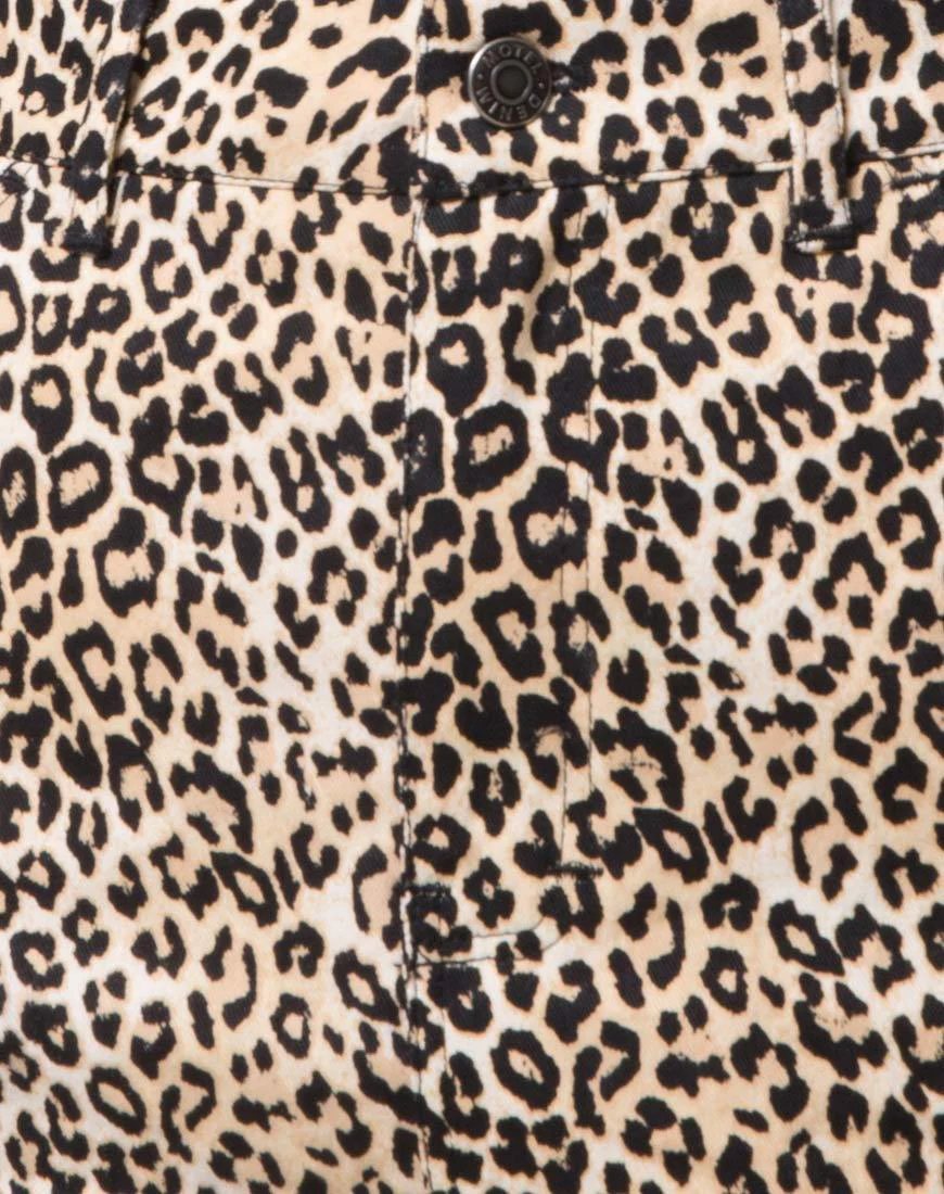 Mini Broomy Skirt in Rar Leopard Brown - Image 6