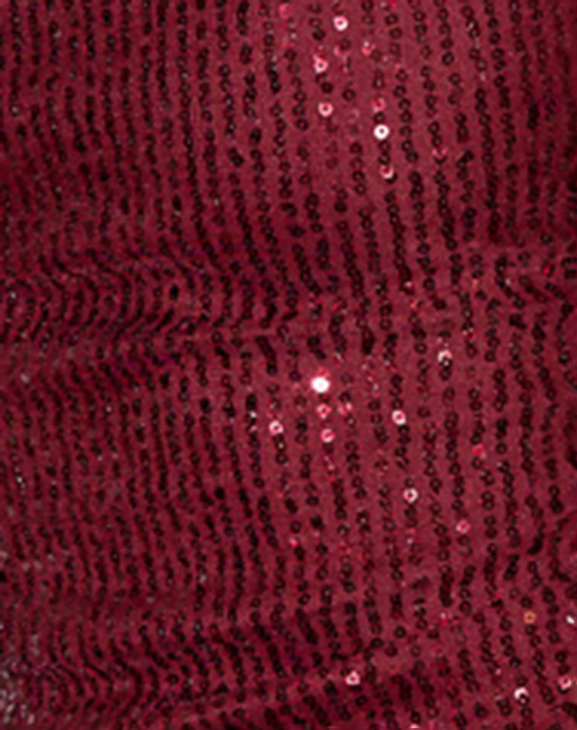 Miriam Top in Drape Sequin Maroon - Image 6