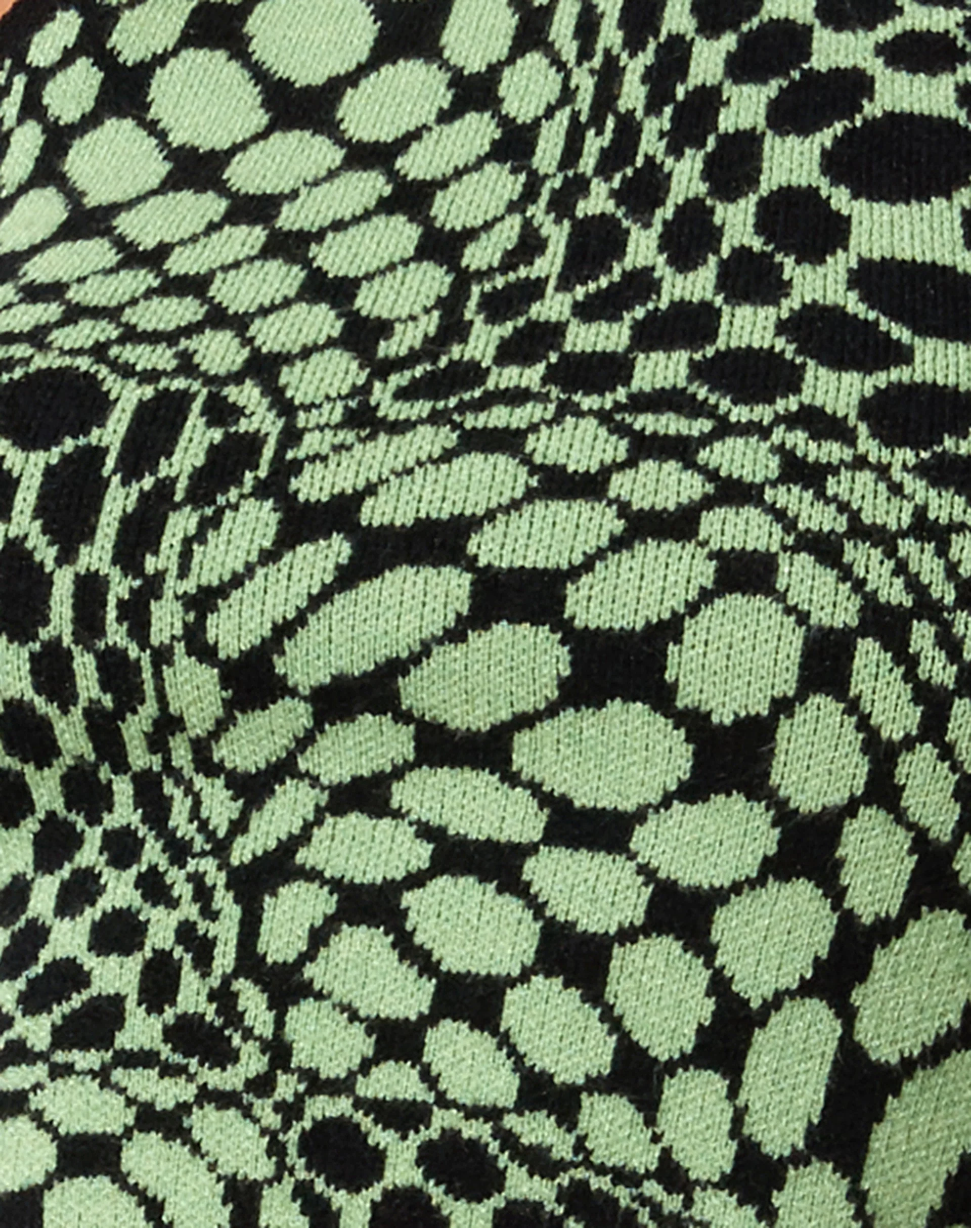 Molisa Crop Top in Geo Polka Arcadian Green - Image 7