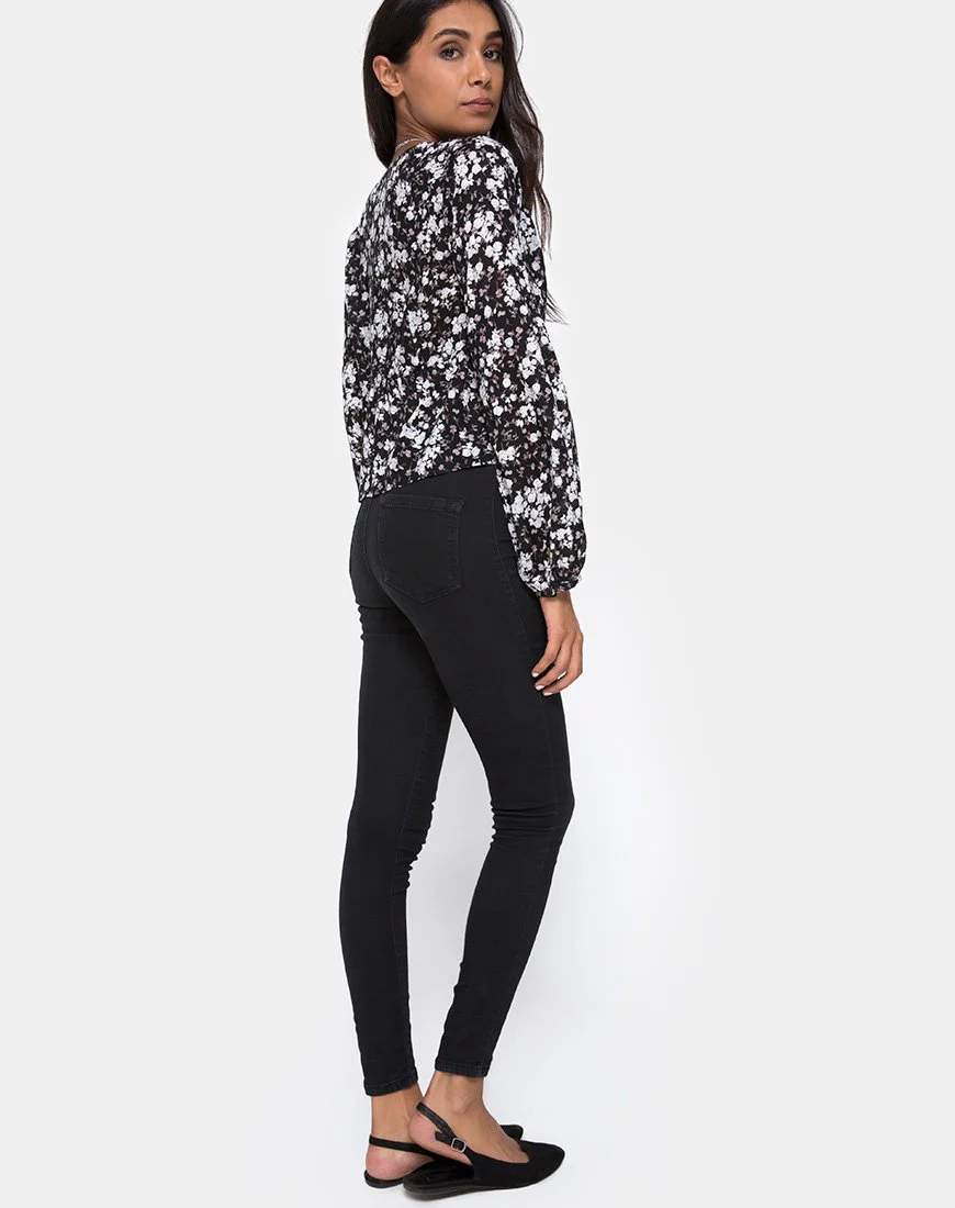 Mousye Top in Dark Wild Flower - Image 4