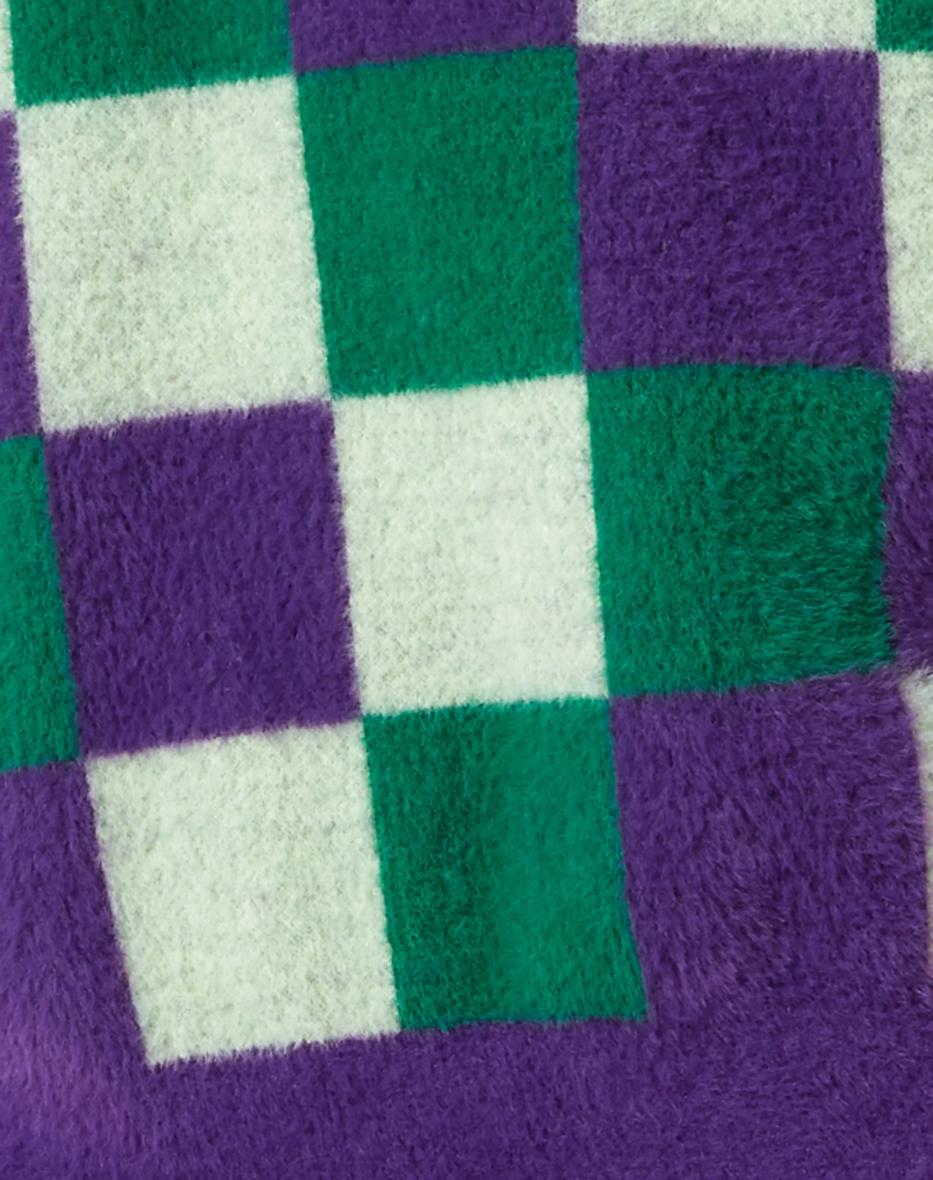 Namari Jumper in Check Green Purple - Image 5