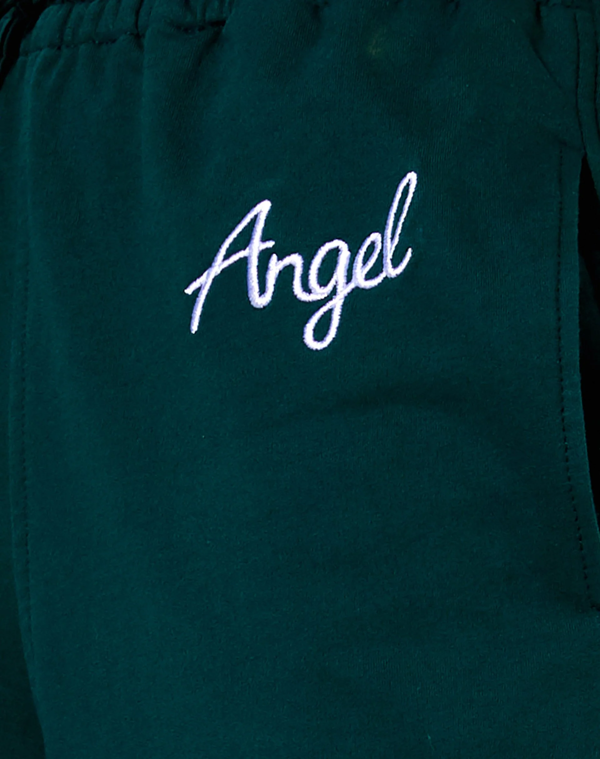 Nattan Jogger in Bottle Green 'Angel' Embro - Image 6
