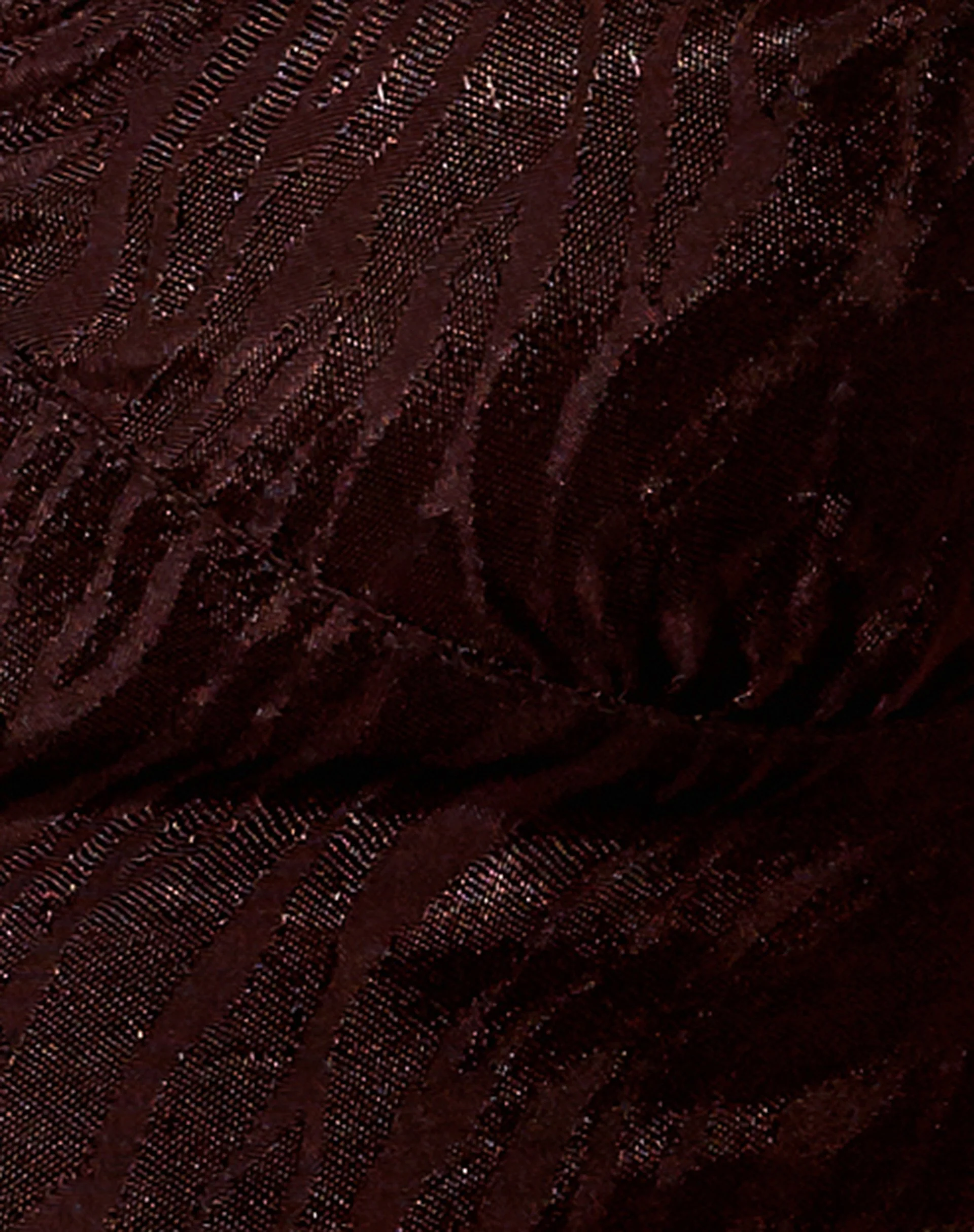 Naya Crop Top in Satin Zebra Bitter Chocolate - Image 6