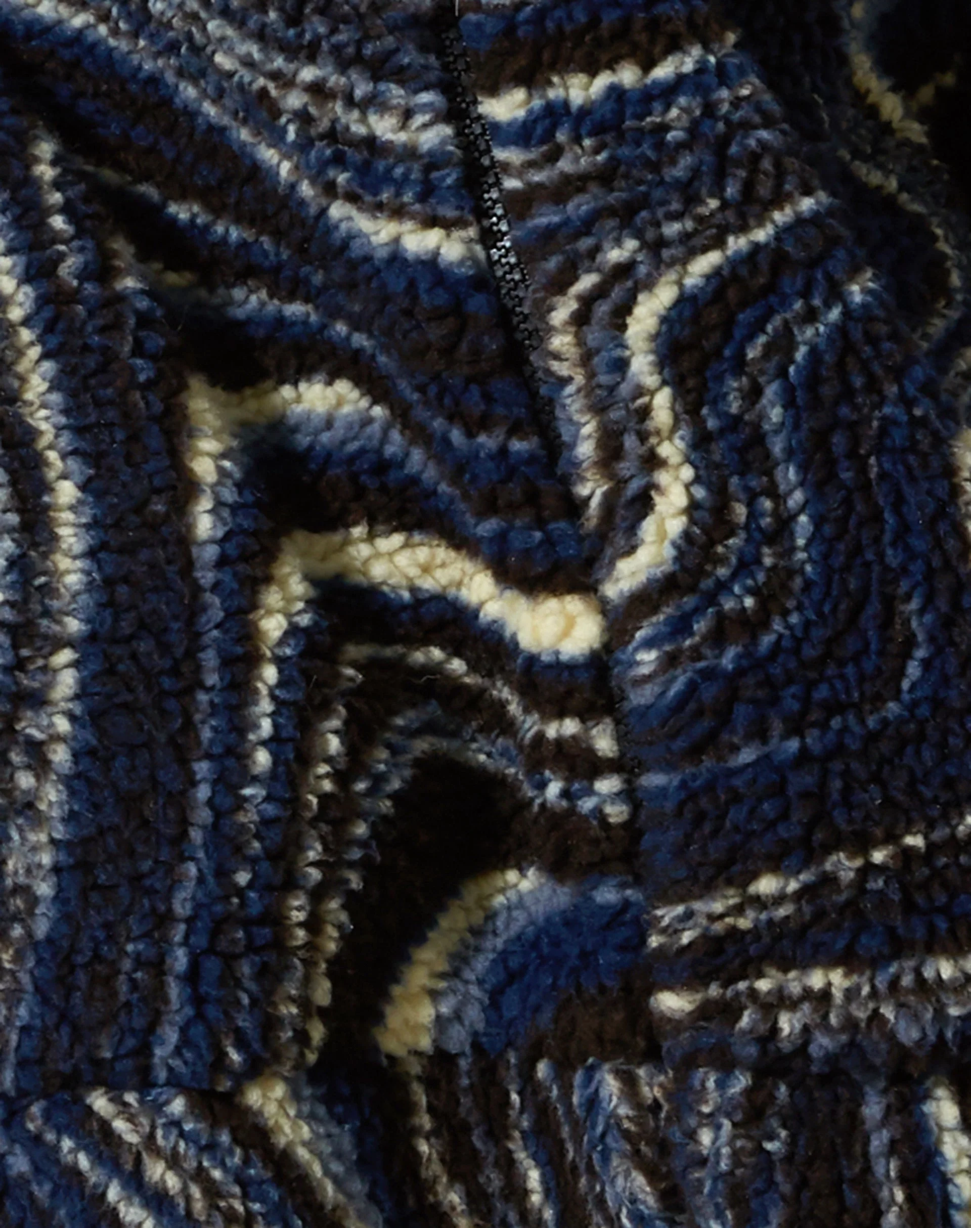 Nereo Jacket in Ripple Blue Black and Ivory - Image 8