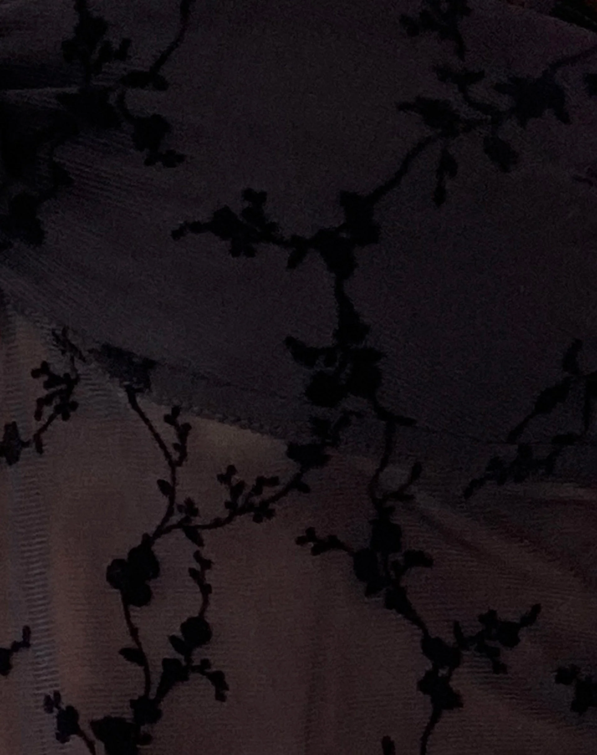 Nicola Butterfly Top in Vine Flower Black - Image 6