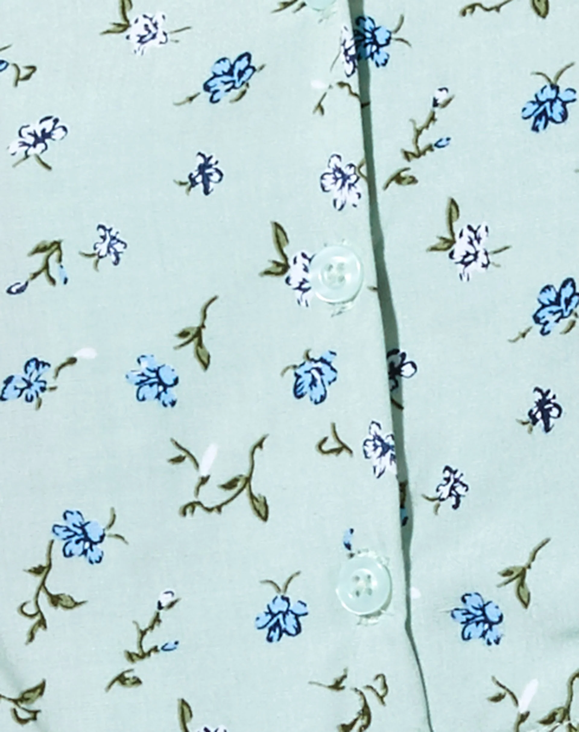 Nindia Shirt in Pretty Petal Green - Image 6