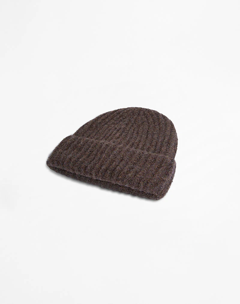 Nivo Beanie in Brown - Image 4