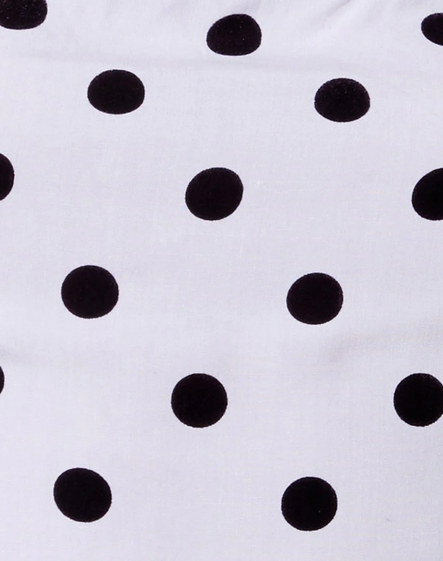 Nolda Top in 80's Polka White - Image 5