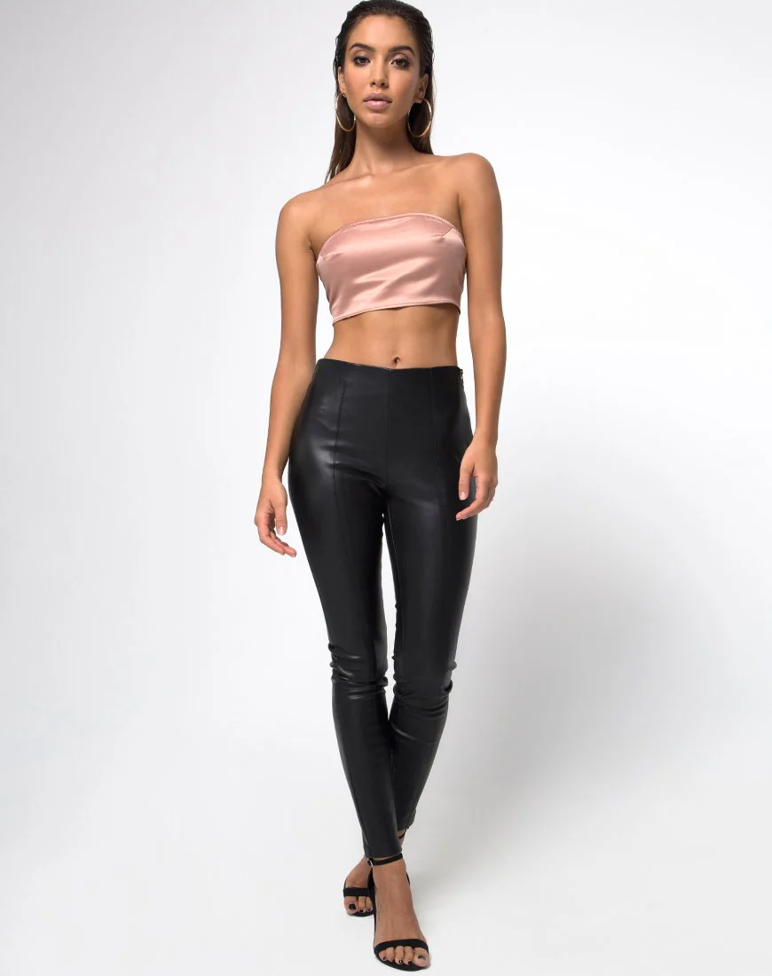 Nolia Tube top in Satin Gold - Image 3