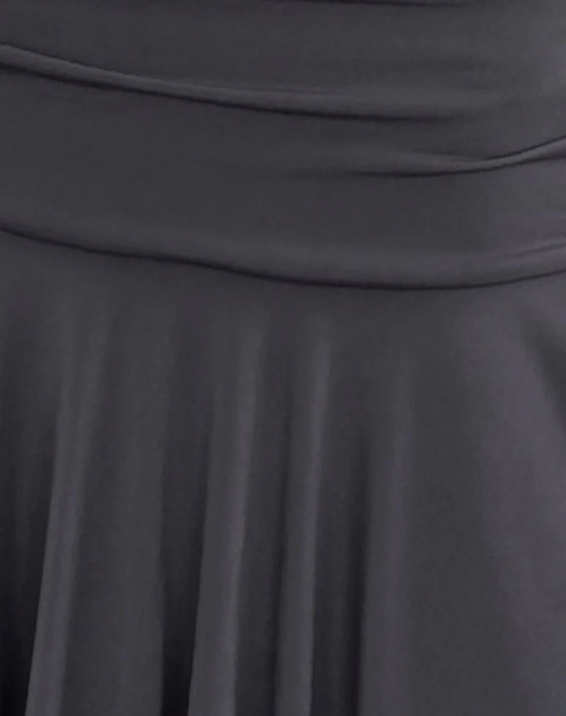 Norali Waterfall Midi Skirt in Grey - Image 6