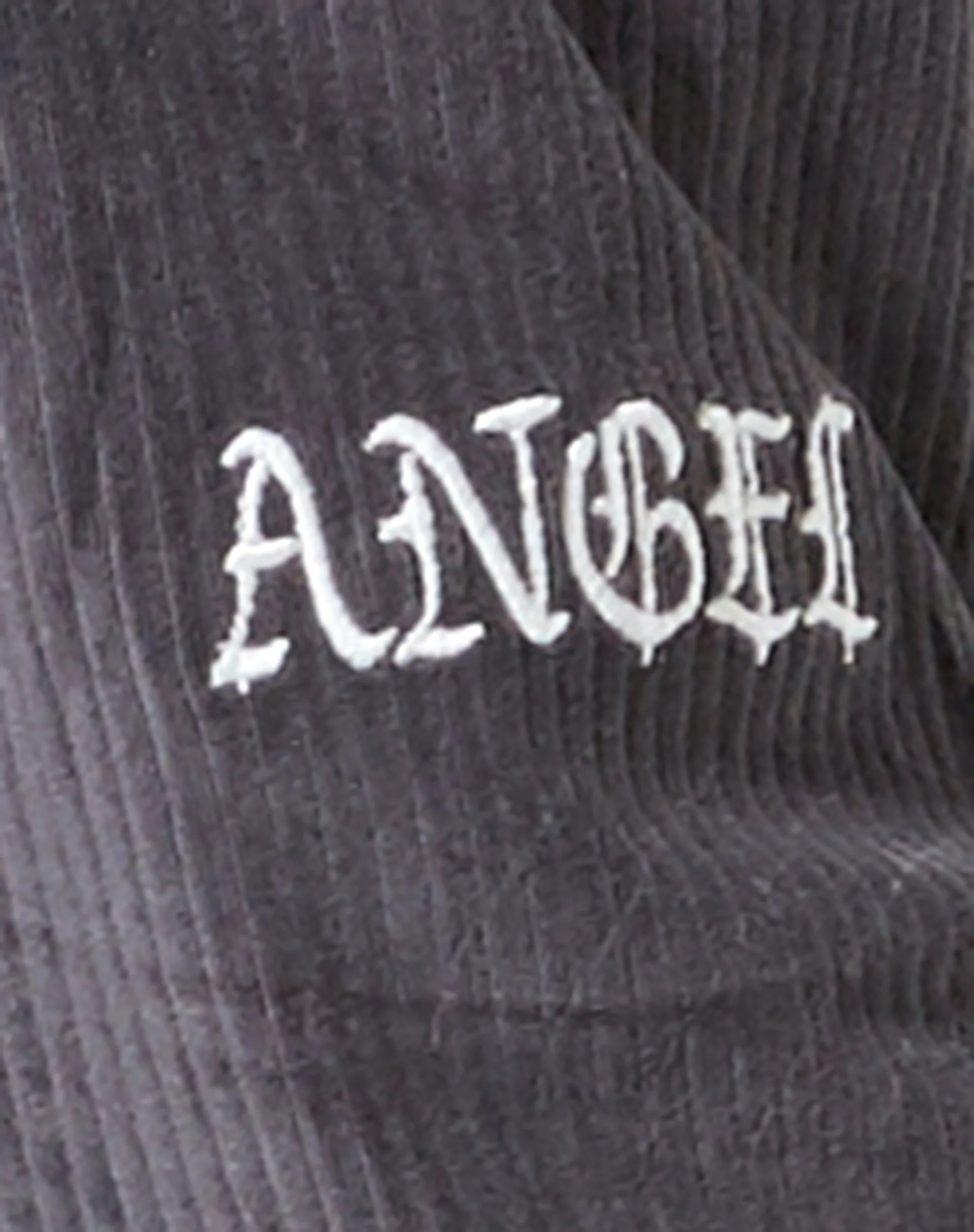 Obeli Trouser in Charcoal Grey 'Angel' Embro - Image 4