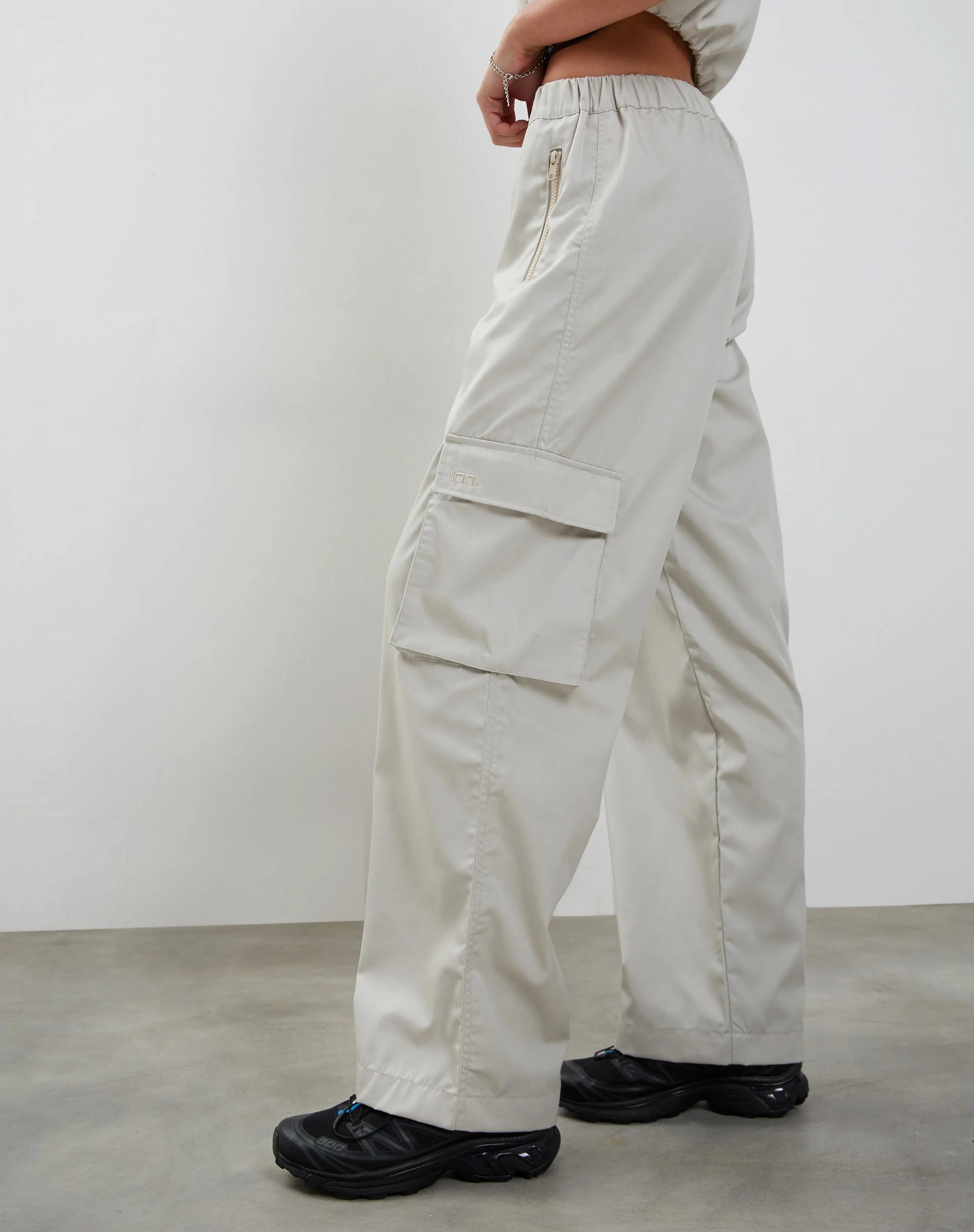 Oriells Cargo Trouser in Pearl Grey - Image 5