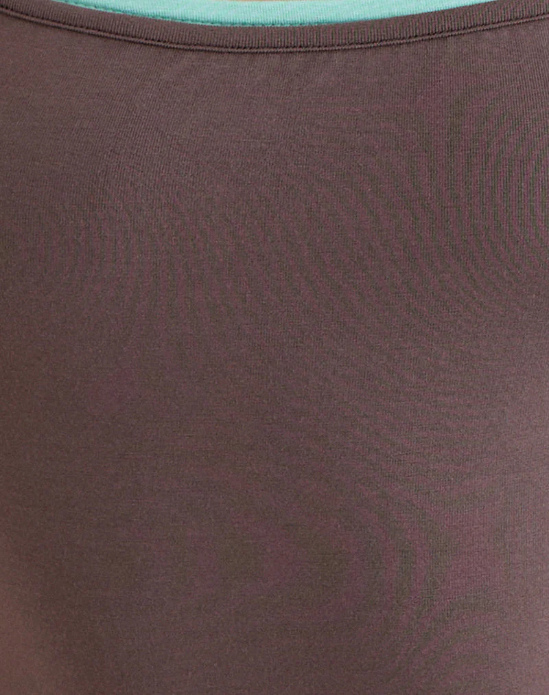 Oslyn Top in Coffee Quartz and Aqua Combination - Image 6