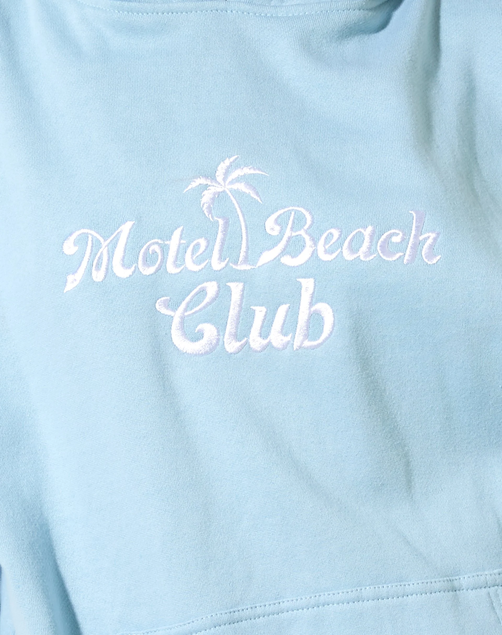 Oversize Hoodie in Nantucket Blue Motel Beach Club - Image 6