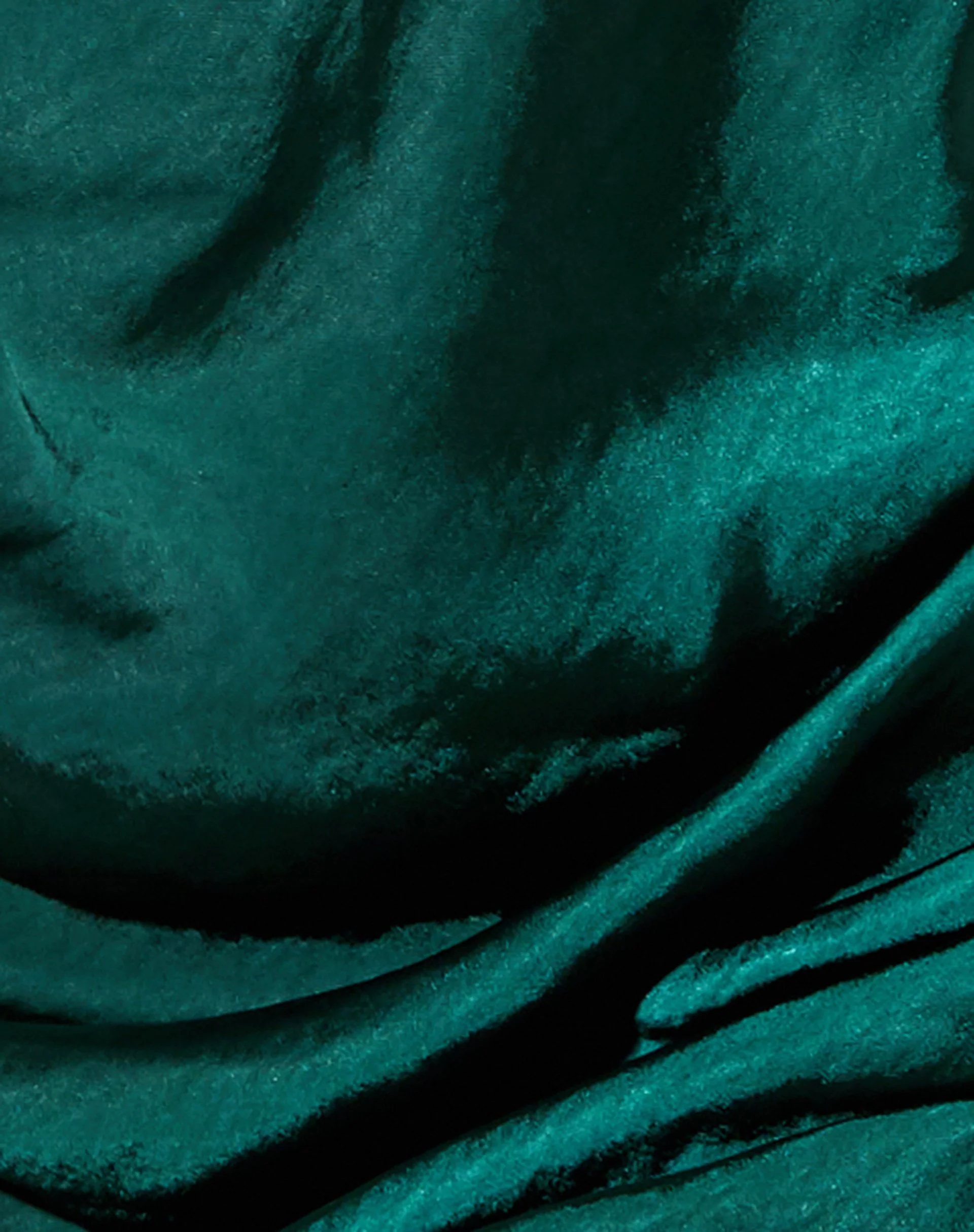 Palila Mini Dress in Satin Forest Green - Image 5