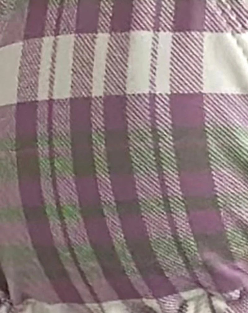 Pami Bikini Top in Purple Tartan - Image 7