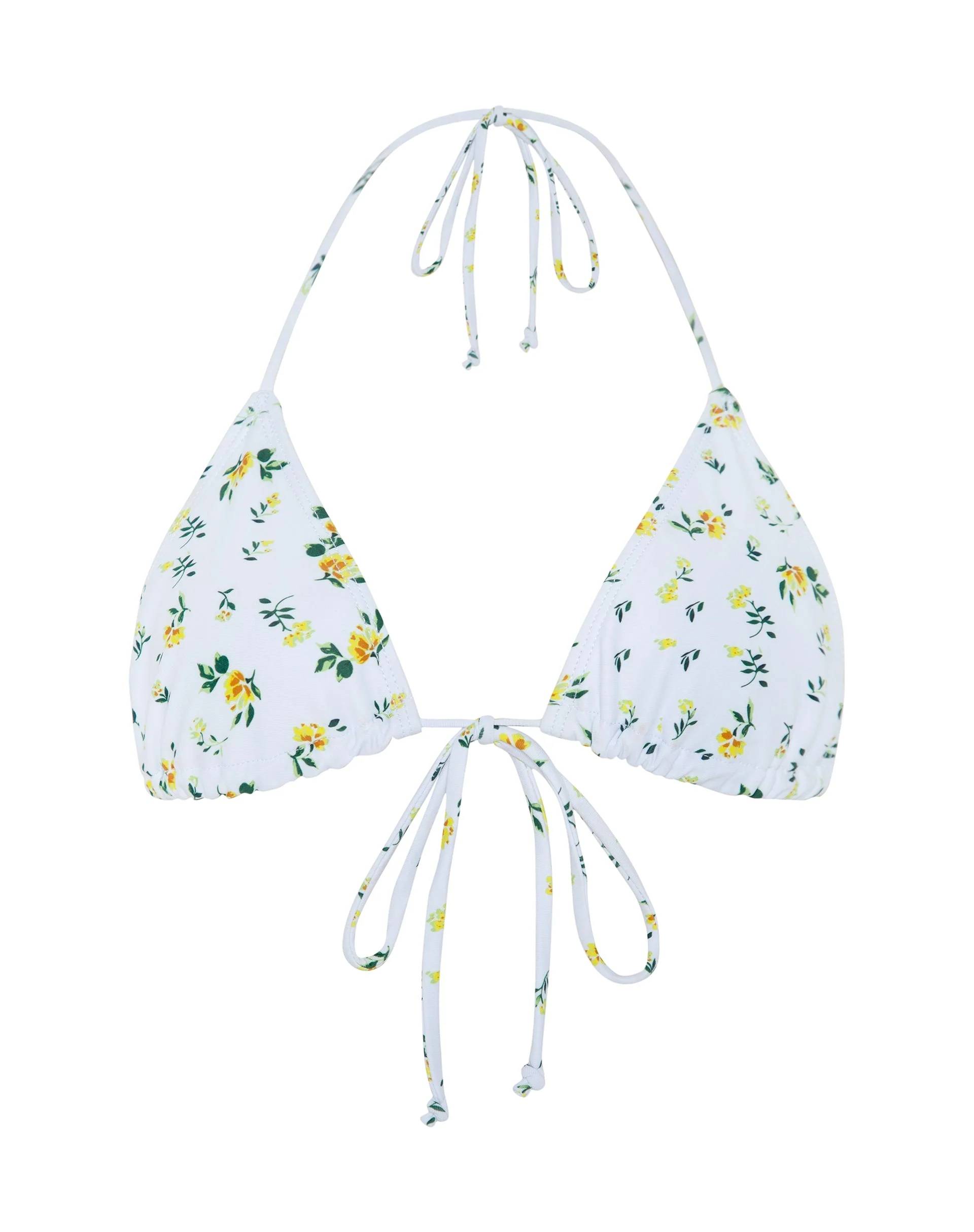 Pamita Bikini Top in Yellow Ditsy Floral - Image 7