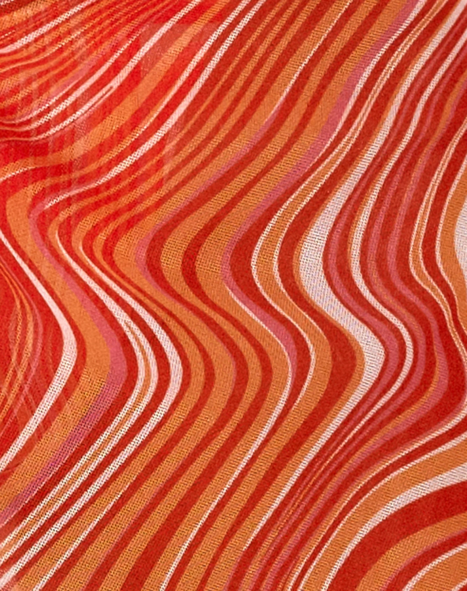 Pao Sarong in 70's Ripple Tangerine - Image 4