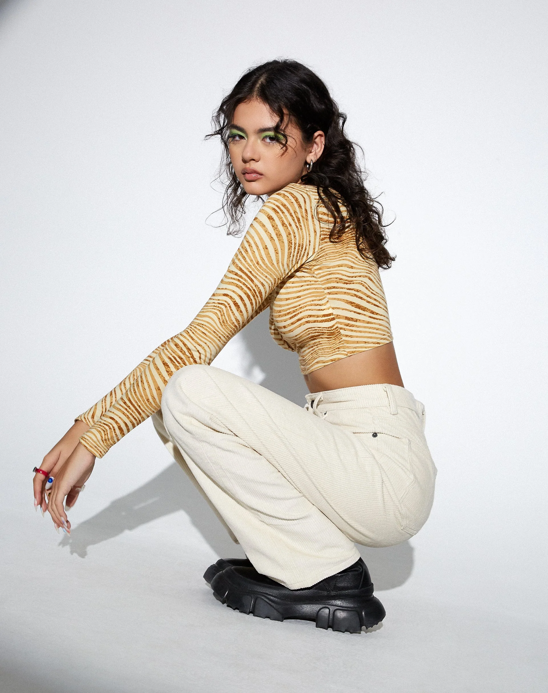 Parallel Jeans in Cord Warm White - Image 10