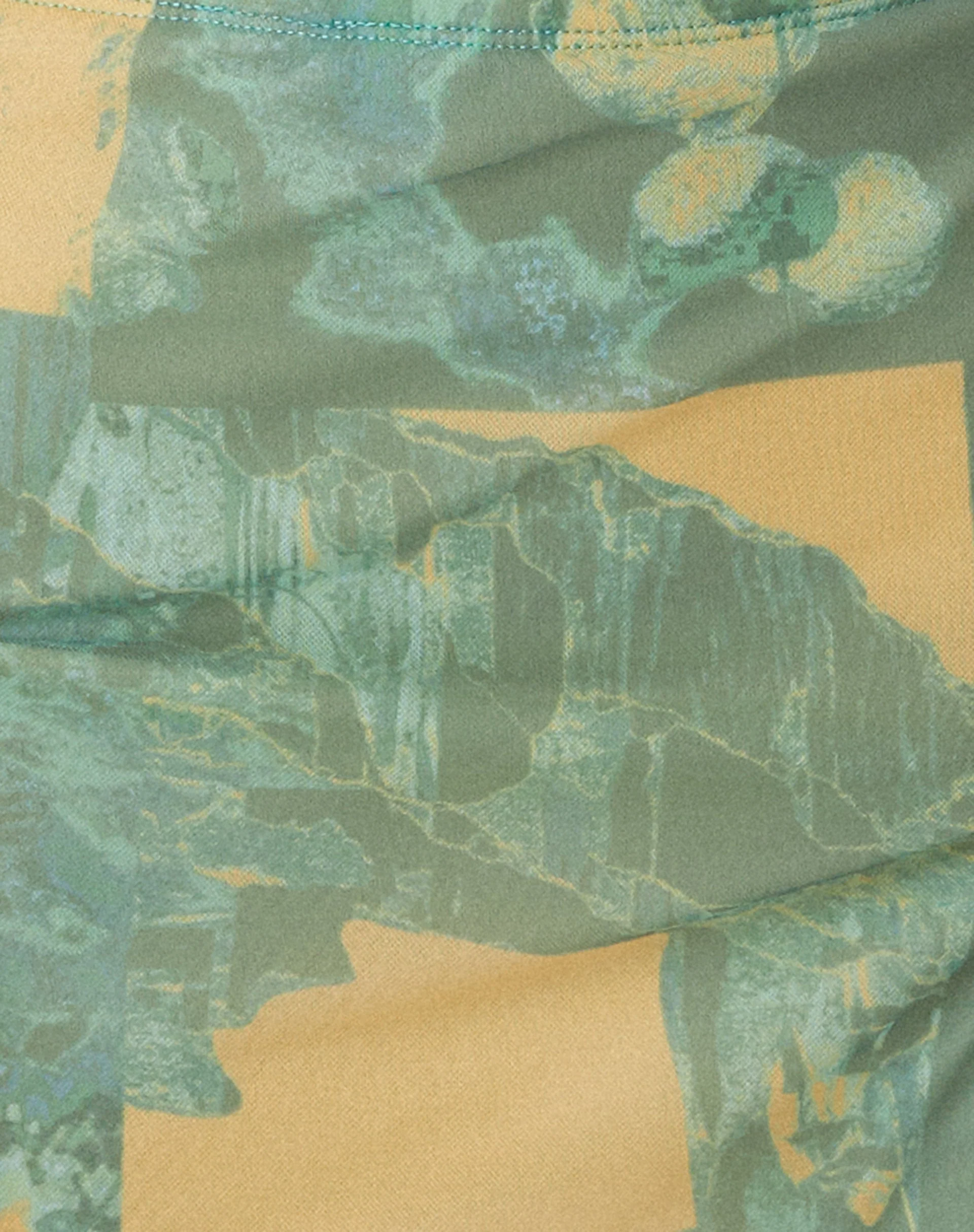MOTEL X OLIVIA NEILL Pelma Mini Skirt in Collage Floral Shadow Green - Image 6