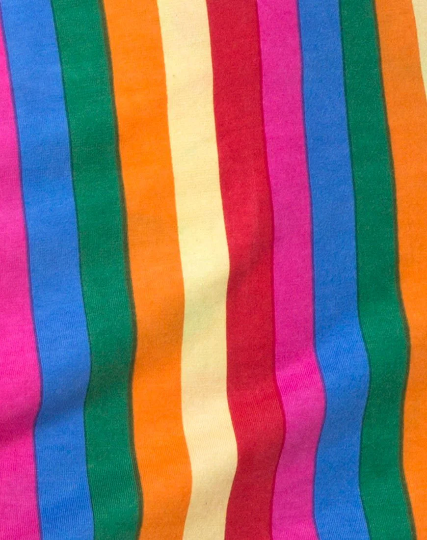Pelmo Mini Skirt in Good Times Stripe X Princess Polly - Image 5