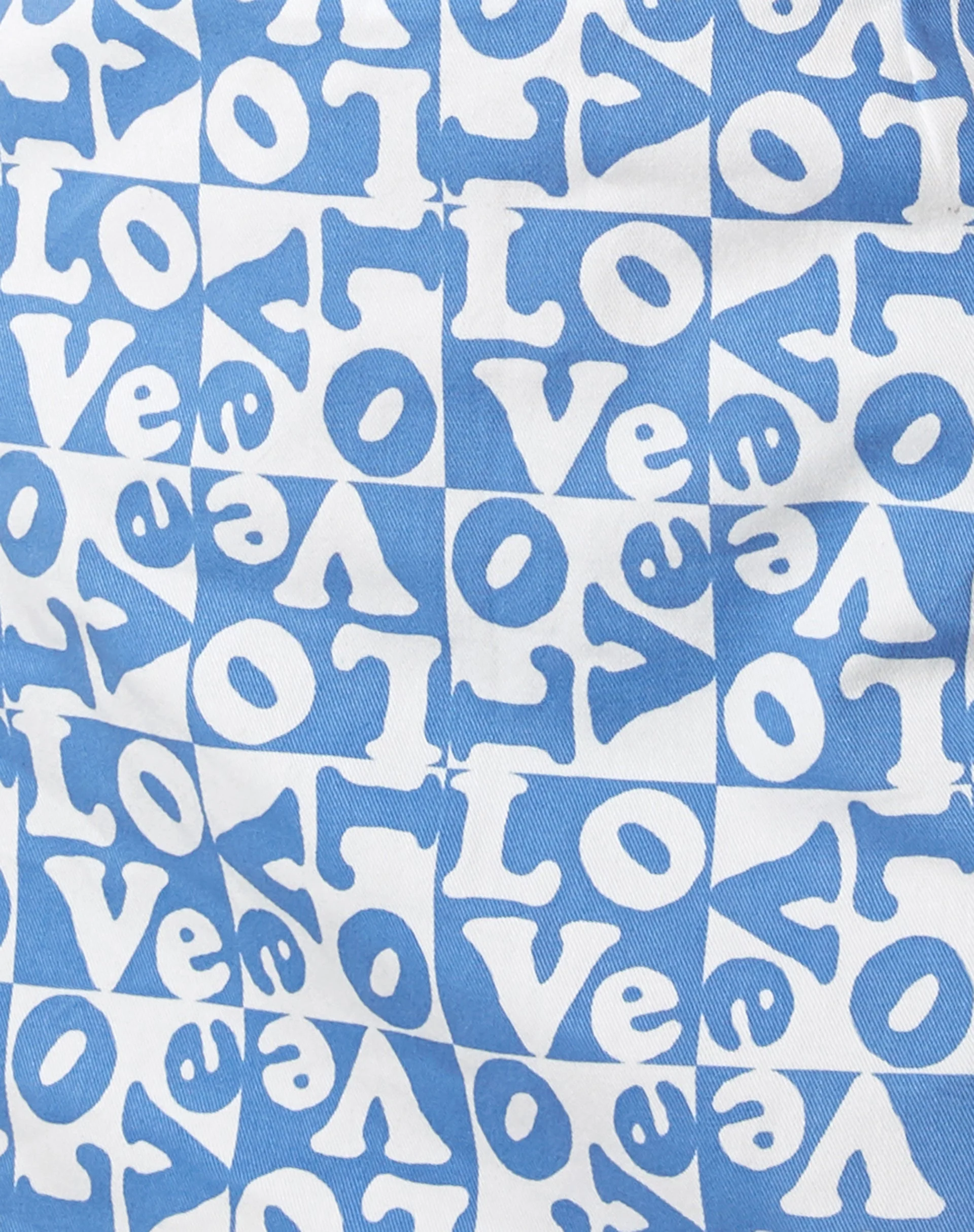 Pelmo Mini Skirt in Love Checker Blue - Image 5
