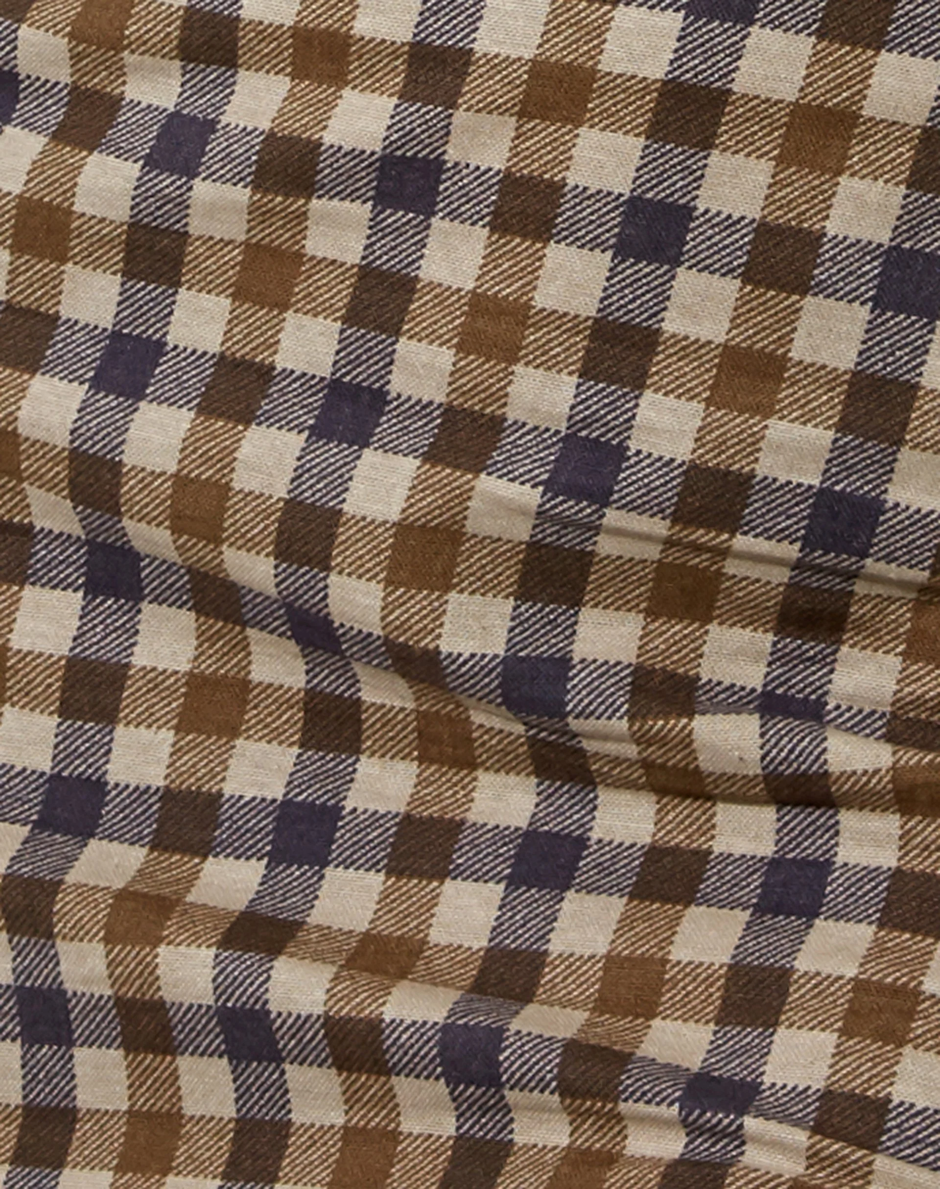 Pelmy Mini Skirt in 40's Check Tan - Image 6