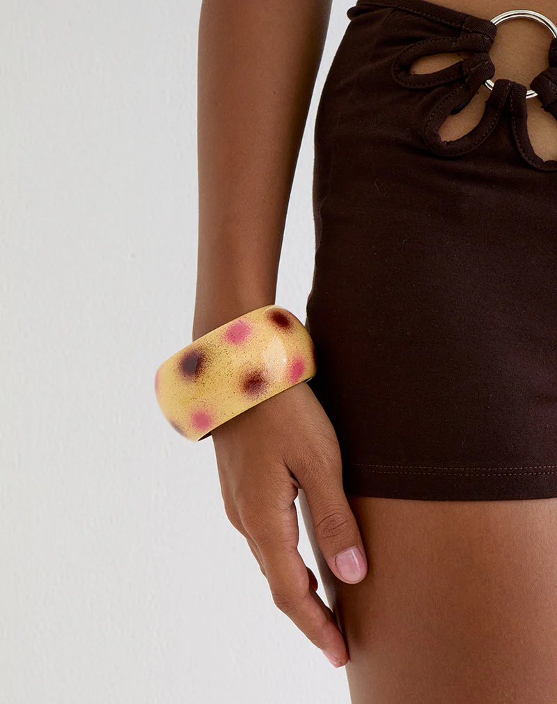 Pink and Purple Spot Vintage Bangle - Image 3