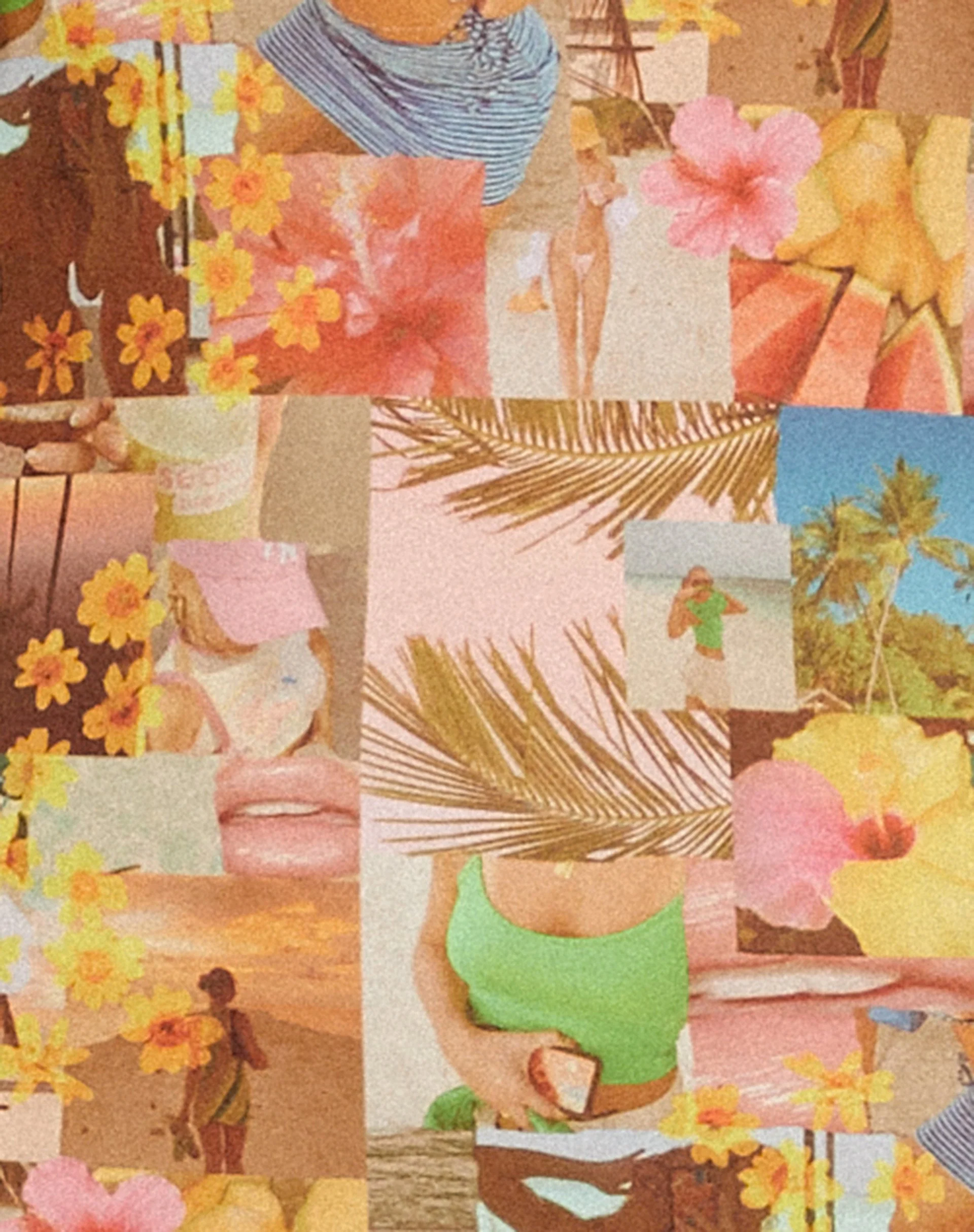 MOTEL X BARBARA Piper Mini Dress in 90s Tropical Collage - Image 6