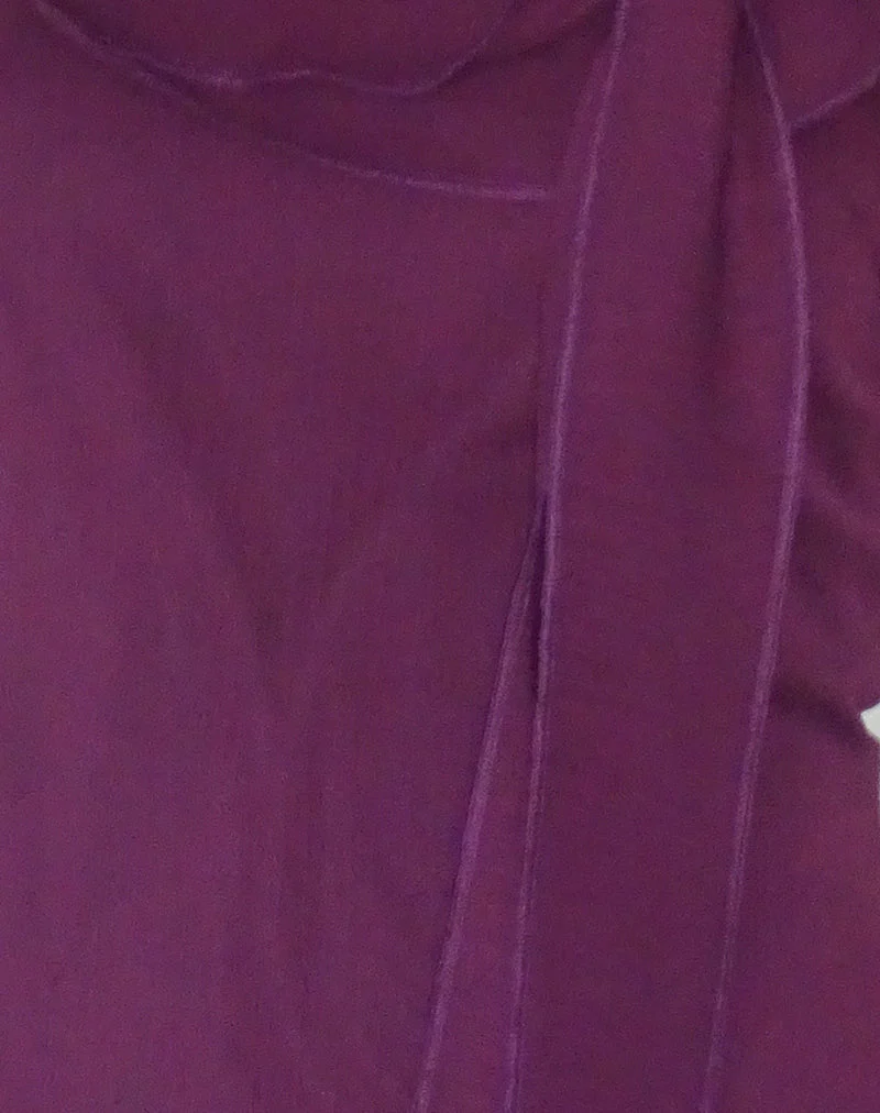 Piro Top in Chiffon Aubergine - Image 6