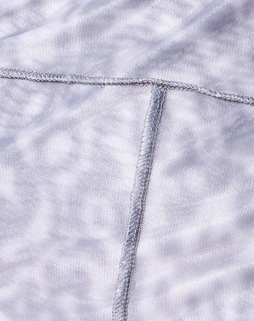 Pixie Mini Skirt in Liquid Leopard Grey - Image 5