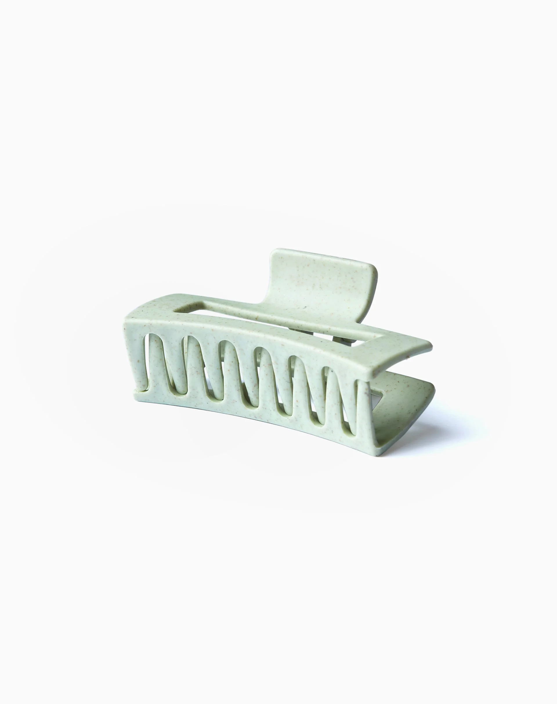 Piyana Hair Claw in Green Matte - Image 4