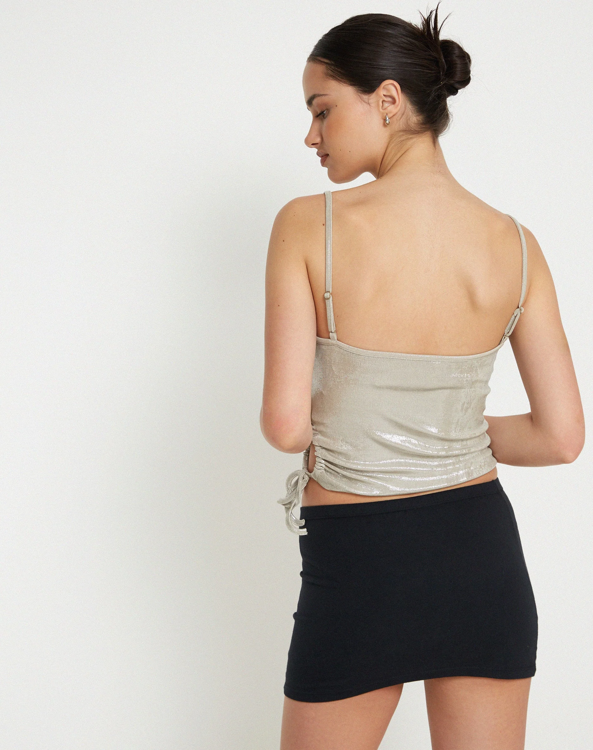 Pratiba Strappy Top in Silver - Image 3