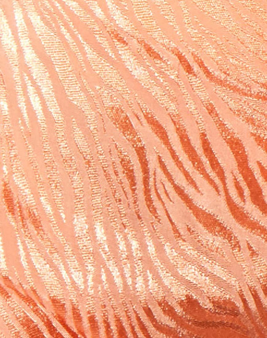 Raemzi Top in Satin Zebra Cantaloupe - Image 5
