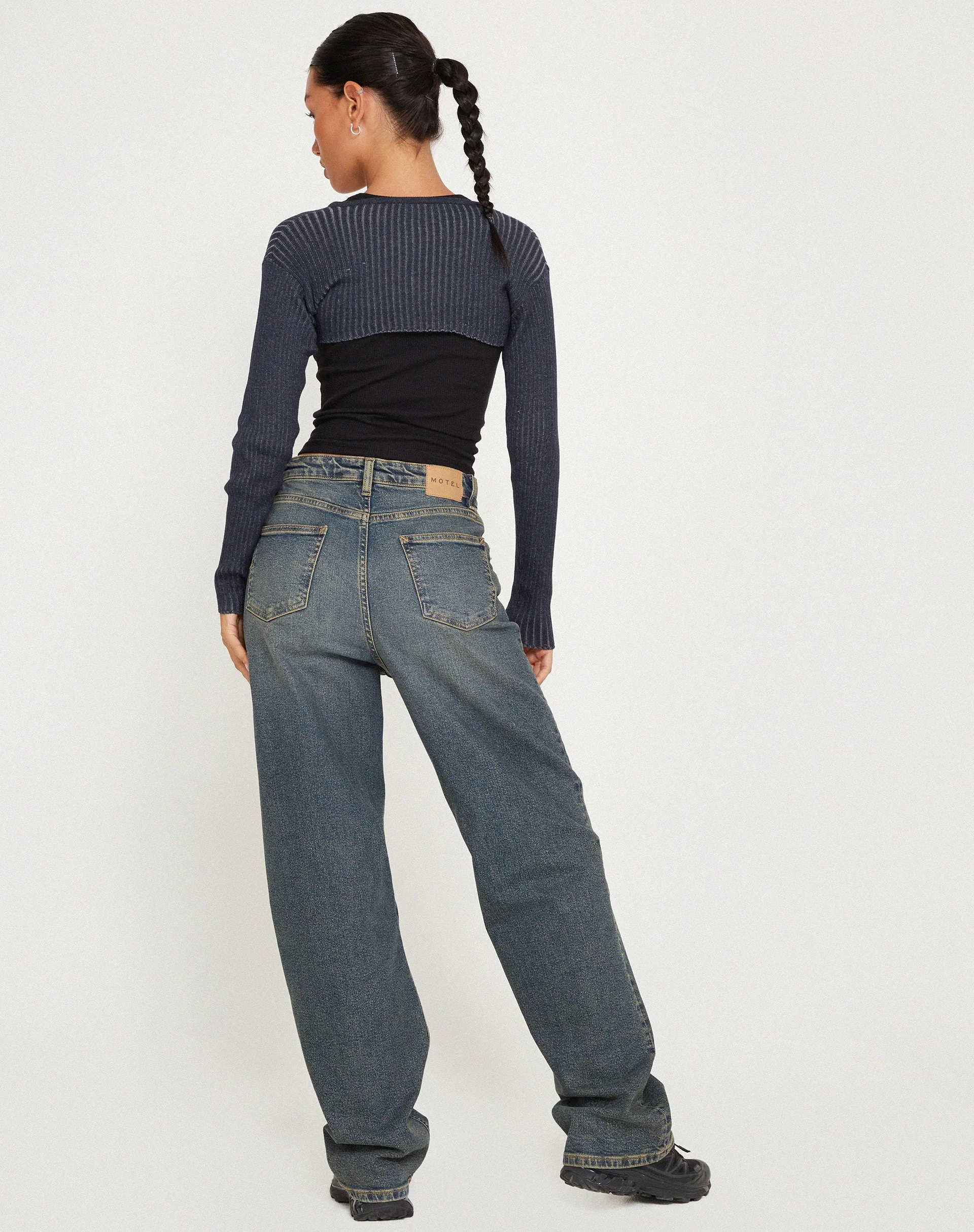 Raina Shrug Top in Navy - Image 6