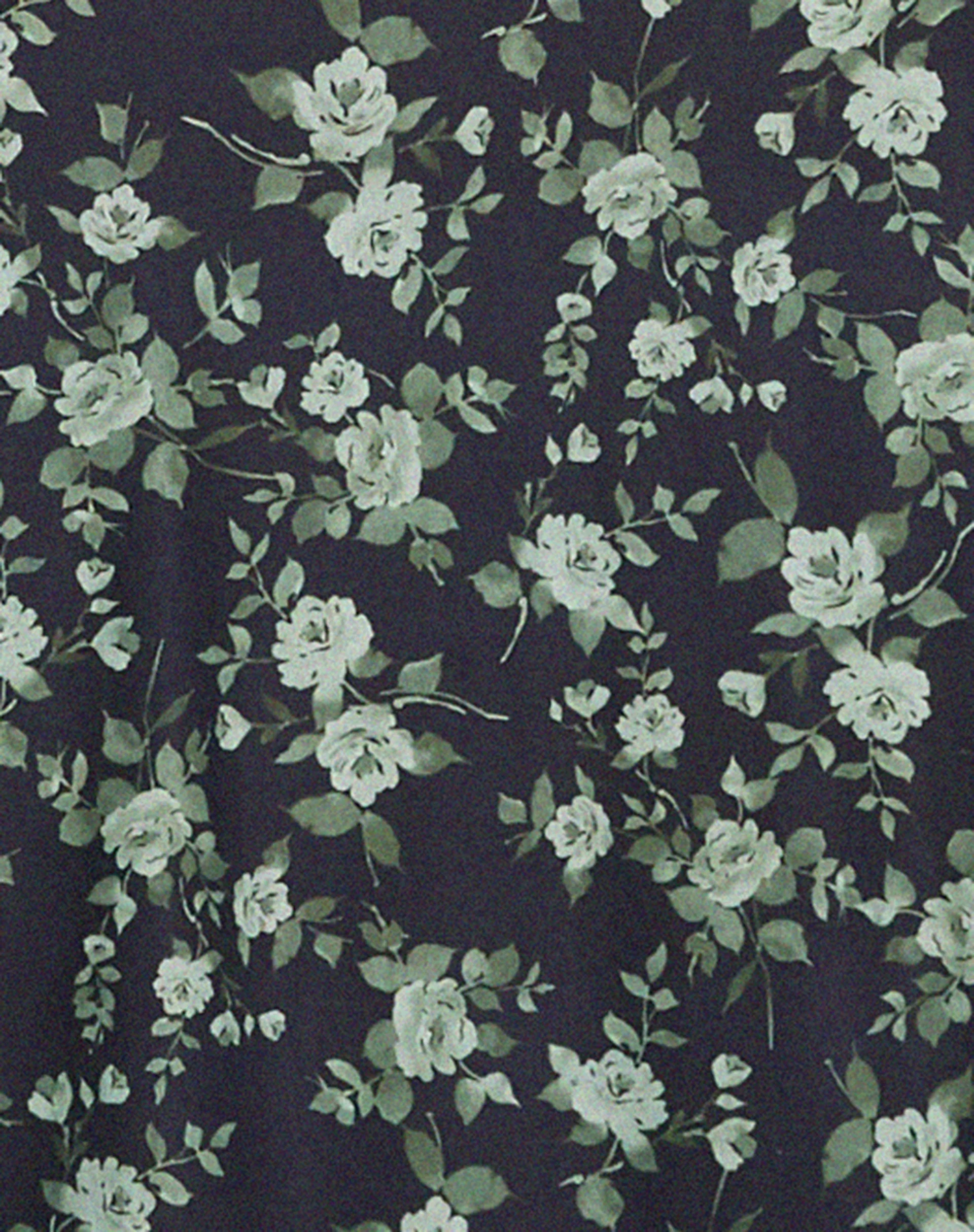 Rambu Crop Top in Pretty Floral Green - Image 5
