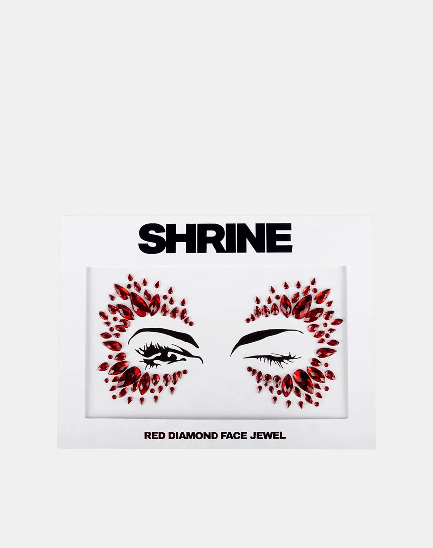 Red Diamond Face Jewel by Gypsy Shrine
