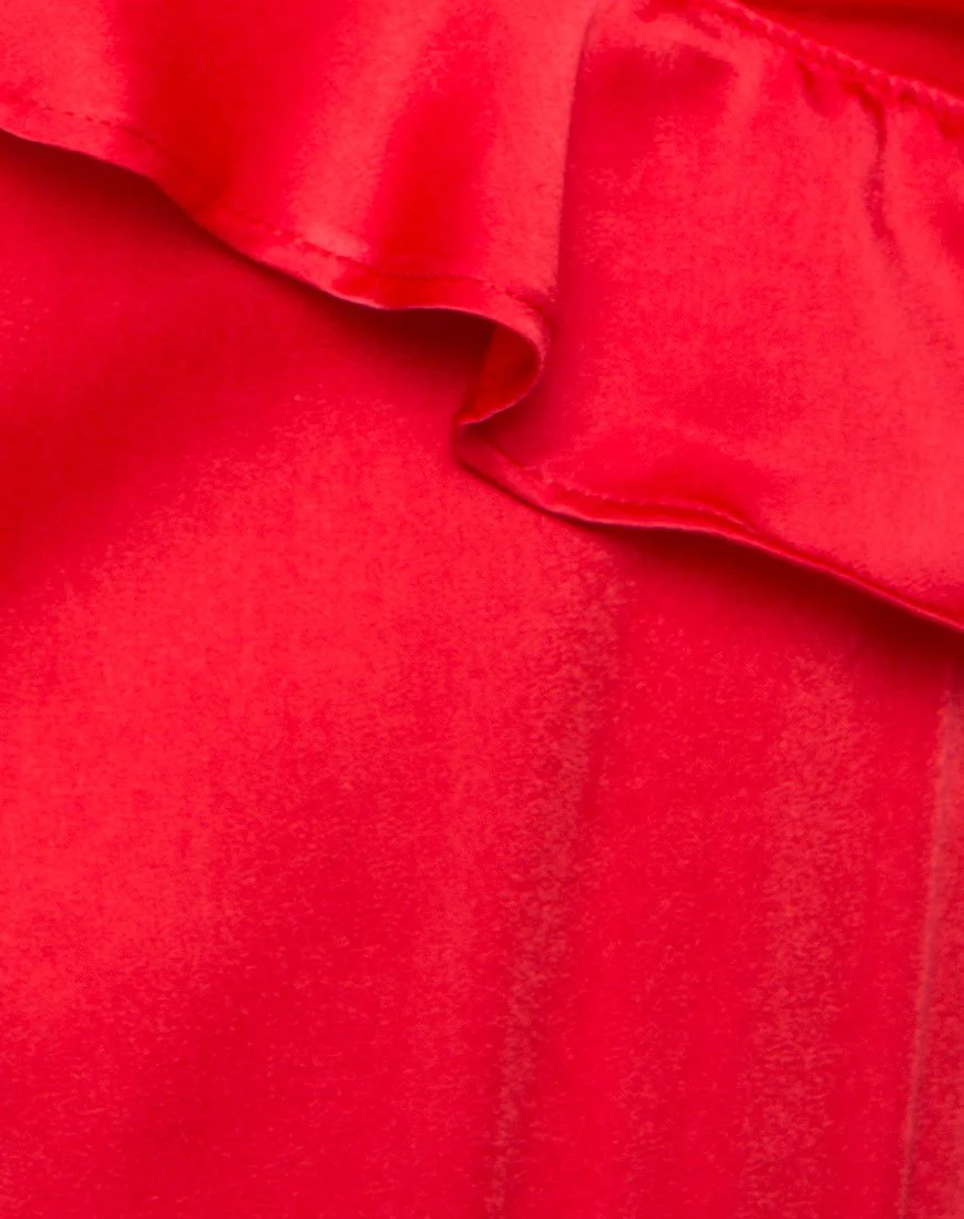 Reilly Cold Shoulder Bodice in Red - Image 5
