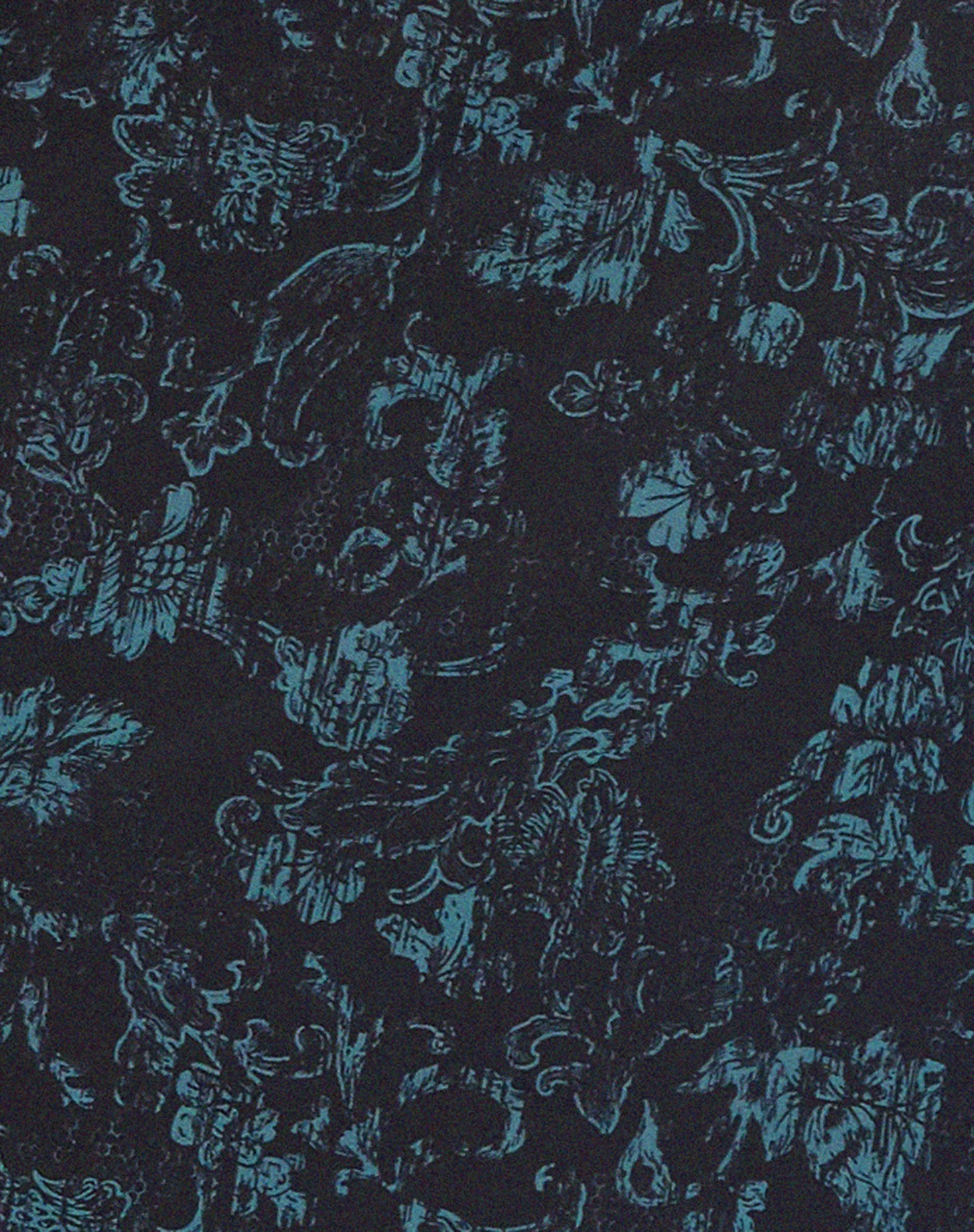 Rindu Midi Skirt in Batik Botanical Black Green - Image 7
