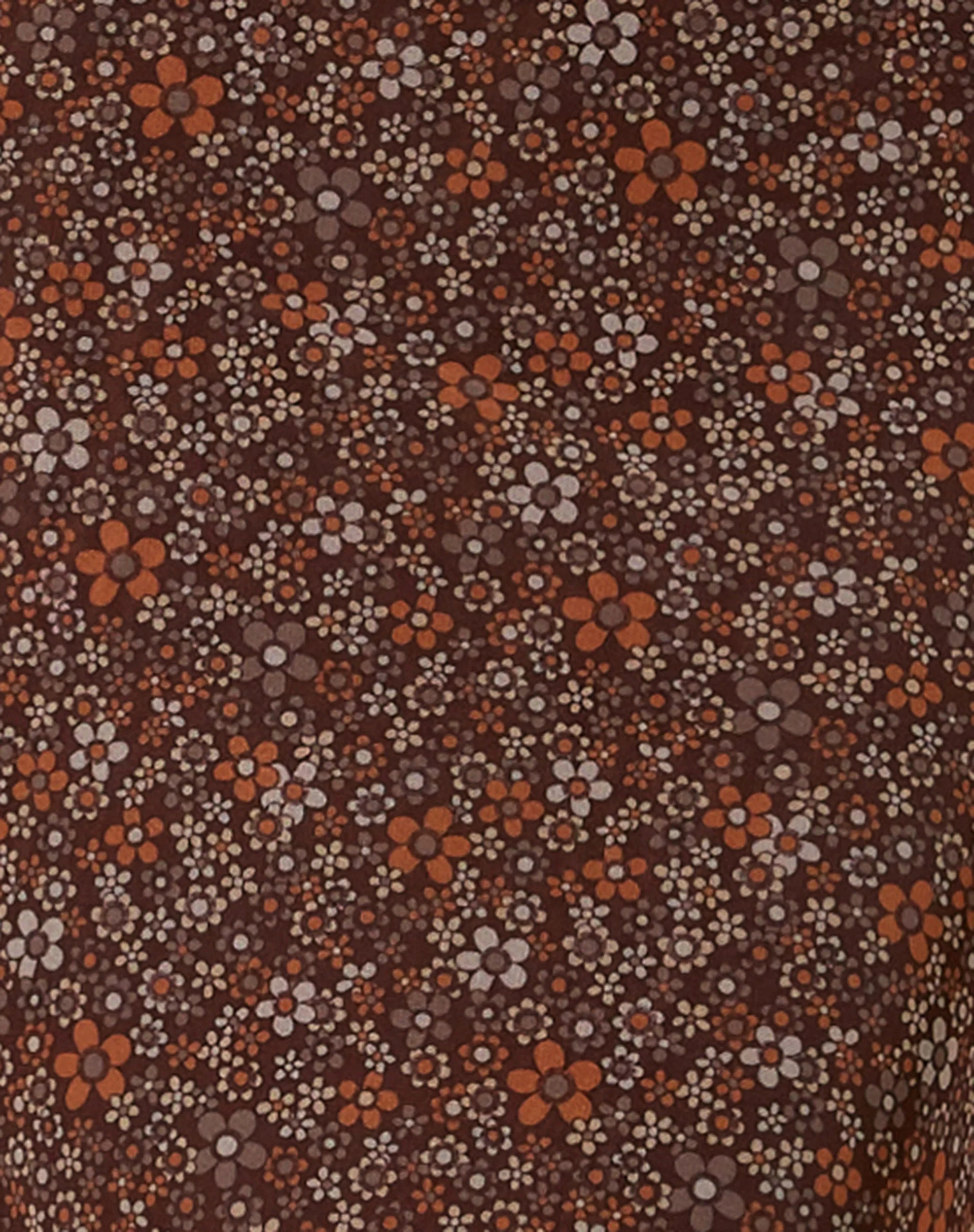 Rindu Midi Skirt in Flower Garden Brown - Image 5
