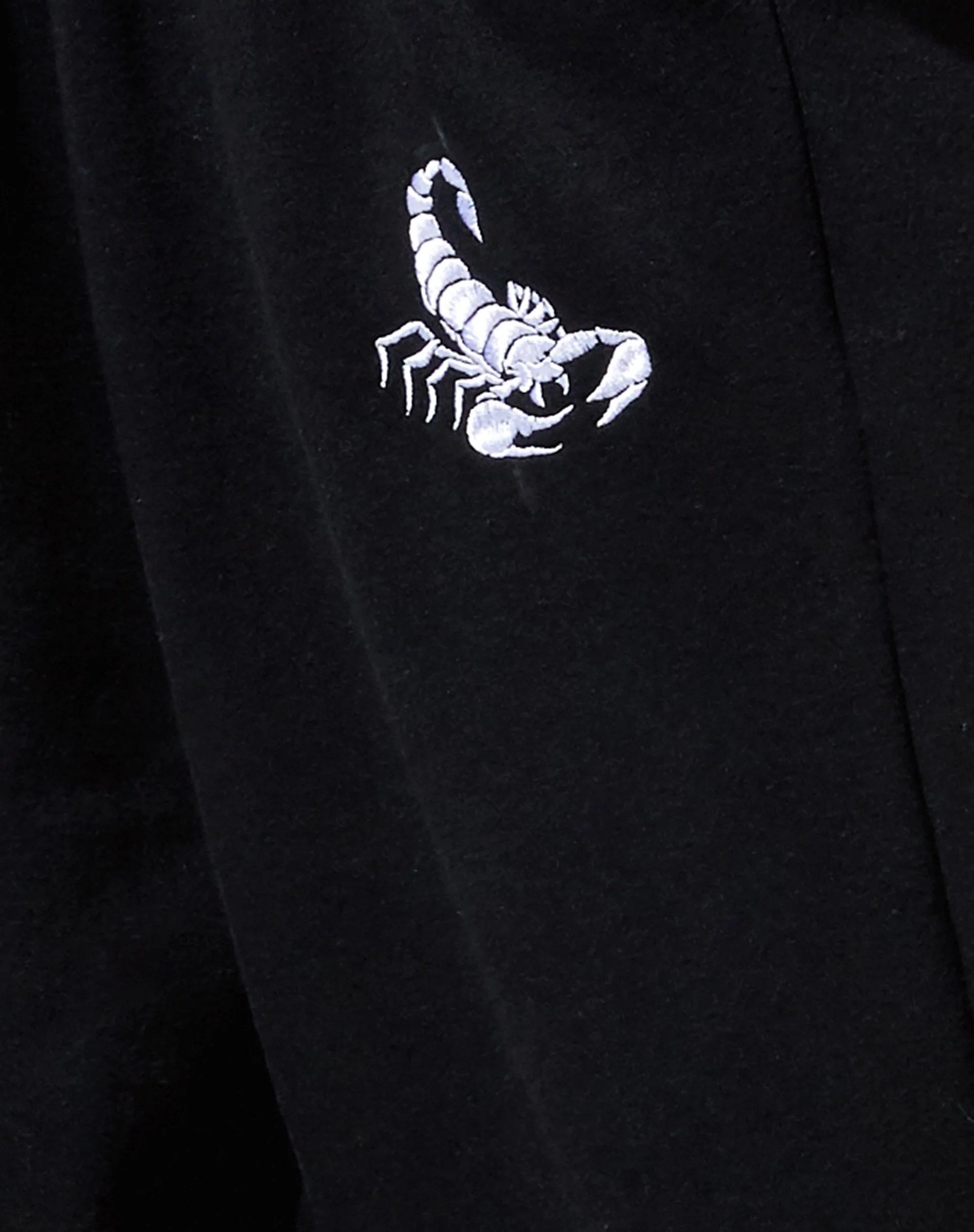 Roider Jogger in Black with Scorpion White Embro - Image 7