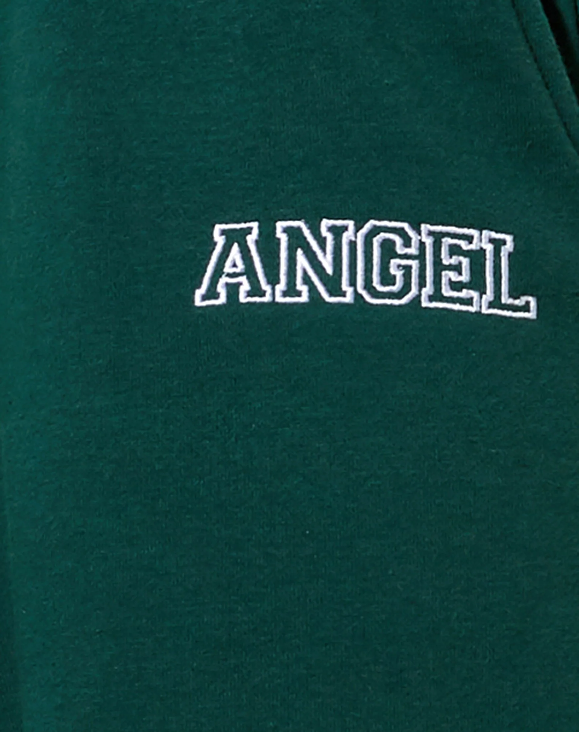 Roider Jogger in Bottle Green 'Angel' Embro in White - Image 4